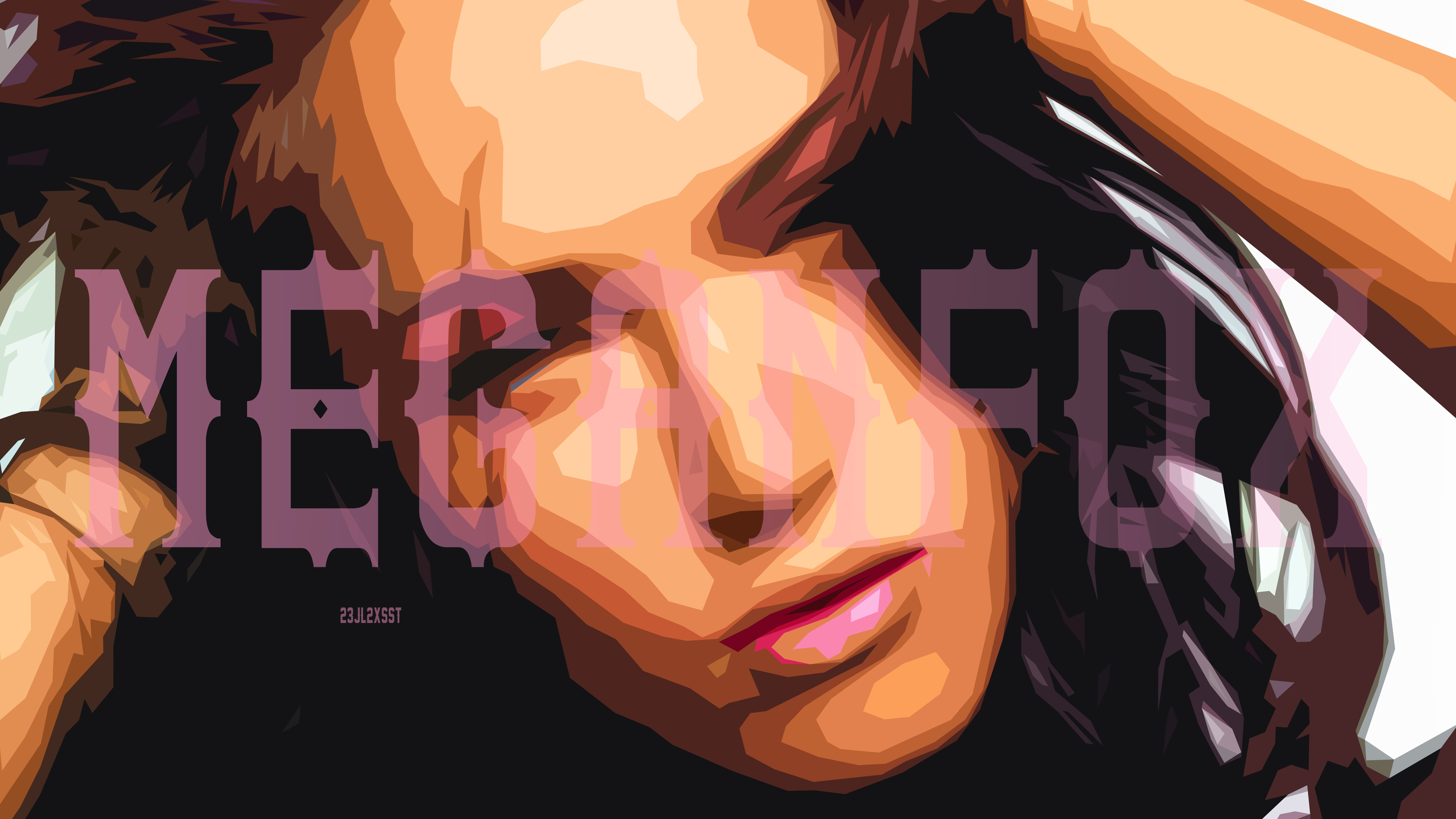 Download mobile wallpaper Megan Fox, Vector, Portrait, Face, Celebrity, Actress for free.