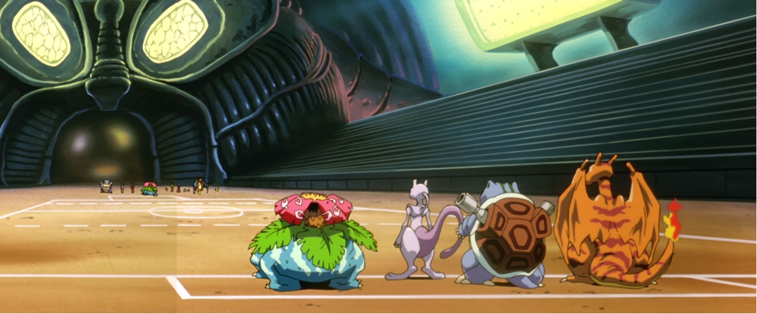 anime, pokémon: the first movie, blastoise (pokémon), charizard (pokémon), mewtwo (pokémon), venusaur (pokémon), pokémon
