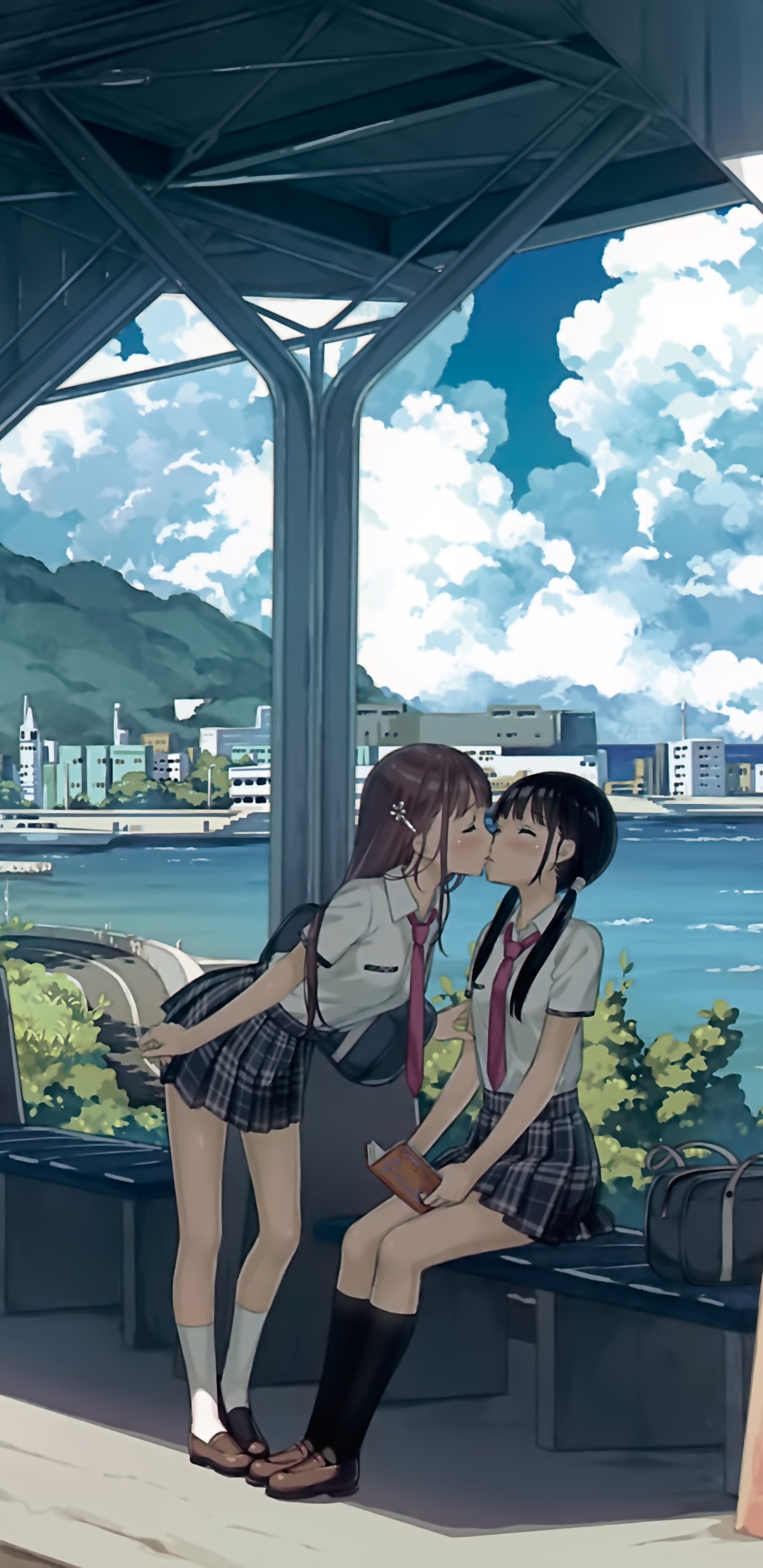 Download mobile wallpaper Anime, Original, Yuri for free.