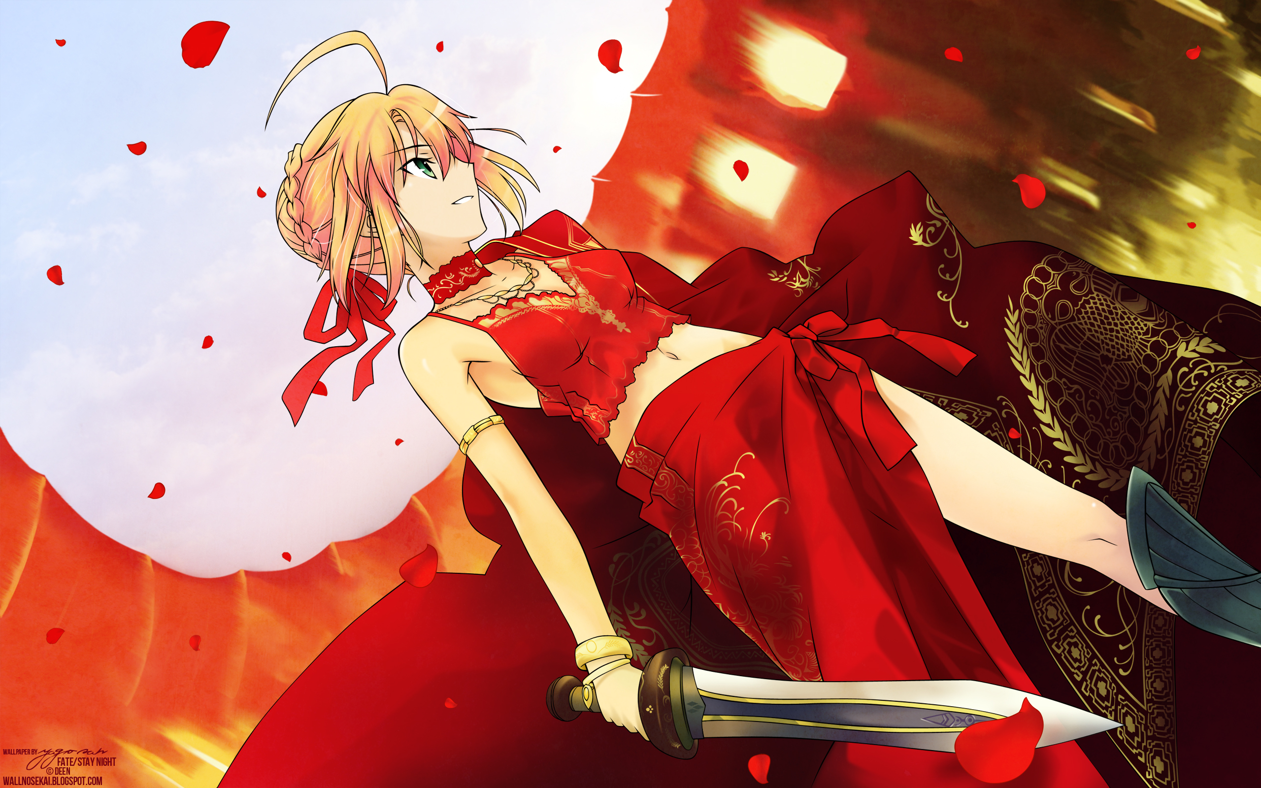 Download mobile wallpaper Red Saber, Fate/stay Night, Fate Series, Anime for free.