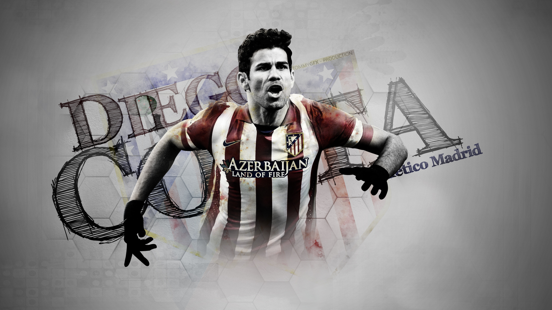 Free download wallpaper Sports, Soccer, Diego Costa, Atlético Madrid on your PC desktop