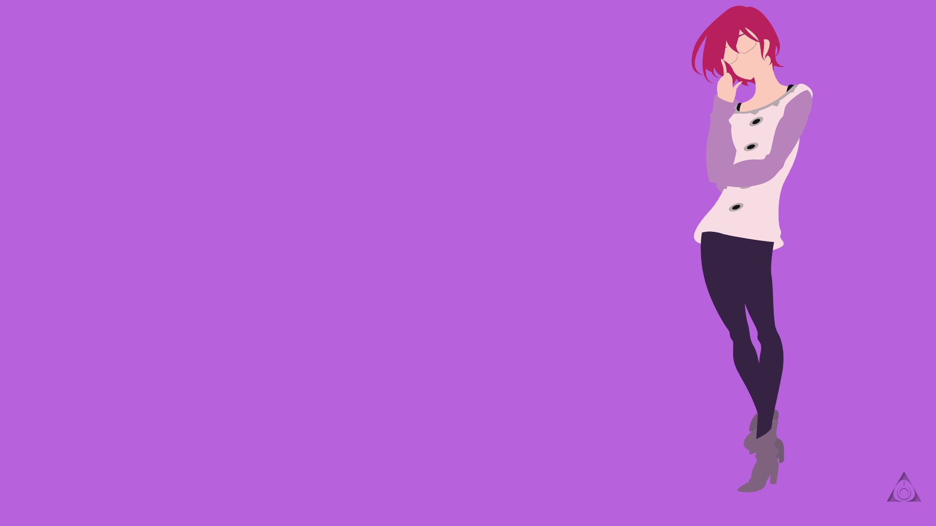 anime, the seven deadly sins, glasses, gowther (the seven deadly sins), high heels, minimalist, pink hair