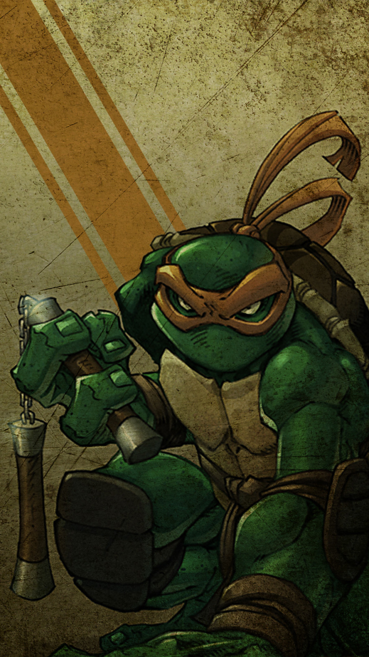 Handy-Wallpaper Comics, Teenage Mutant Hero Turtles, Michelangelo (Tmnt) kostenlos herunterladen.