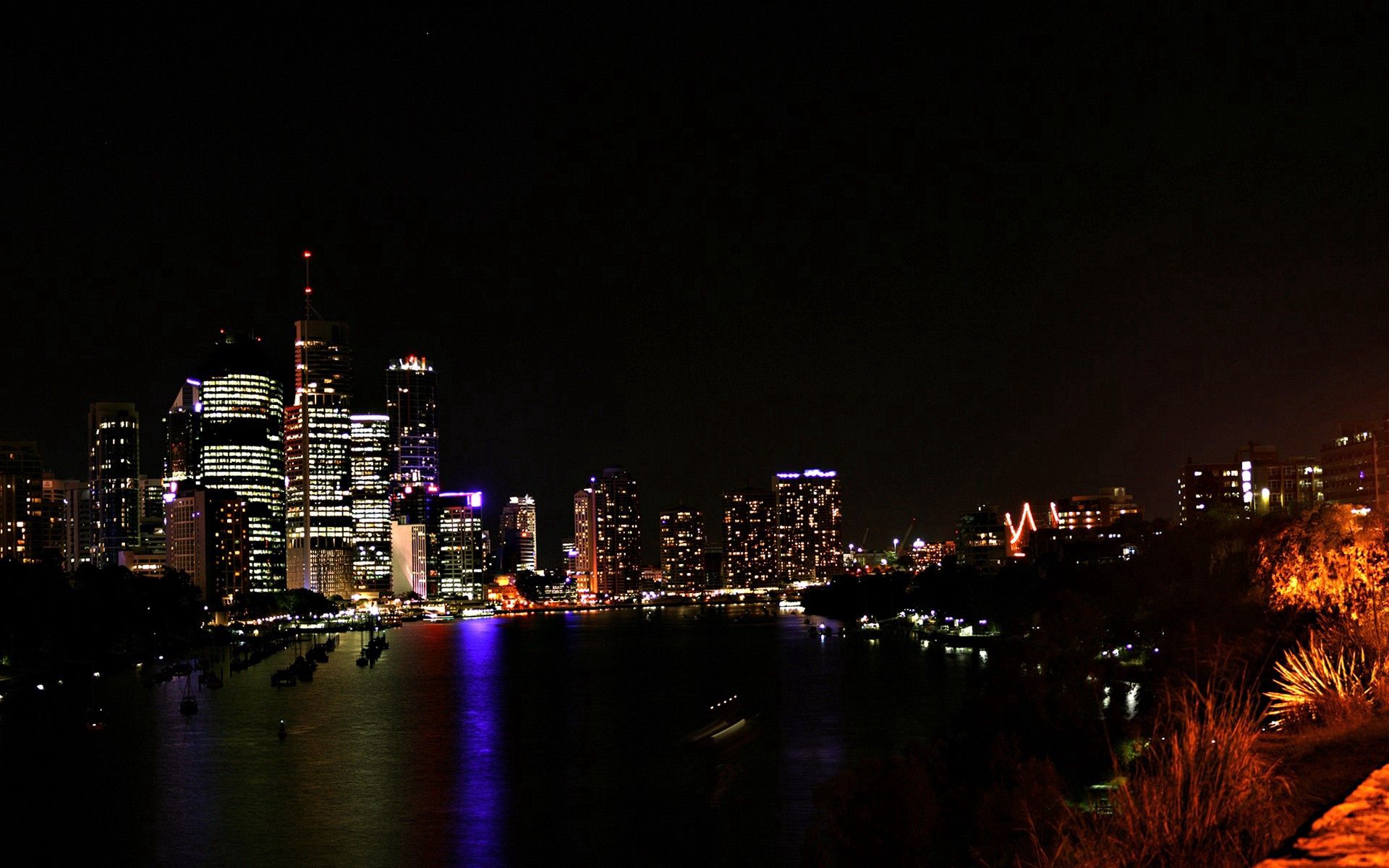 Free download wallpaper Panorama, Cities, City Lights, Chicago, Night on your PC desktop