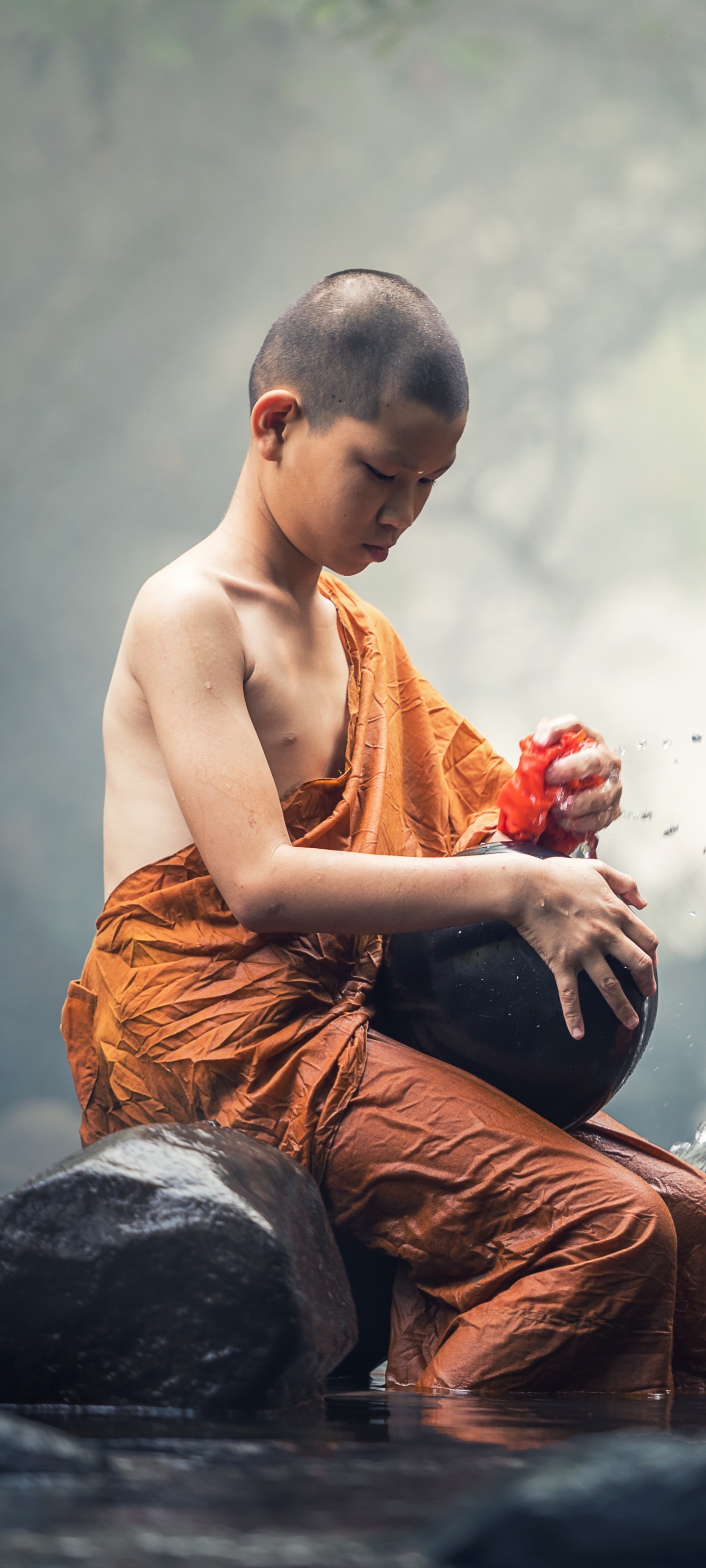 Download mobile wallpaper Monk, Buddhist, Religious for free.