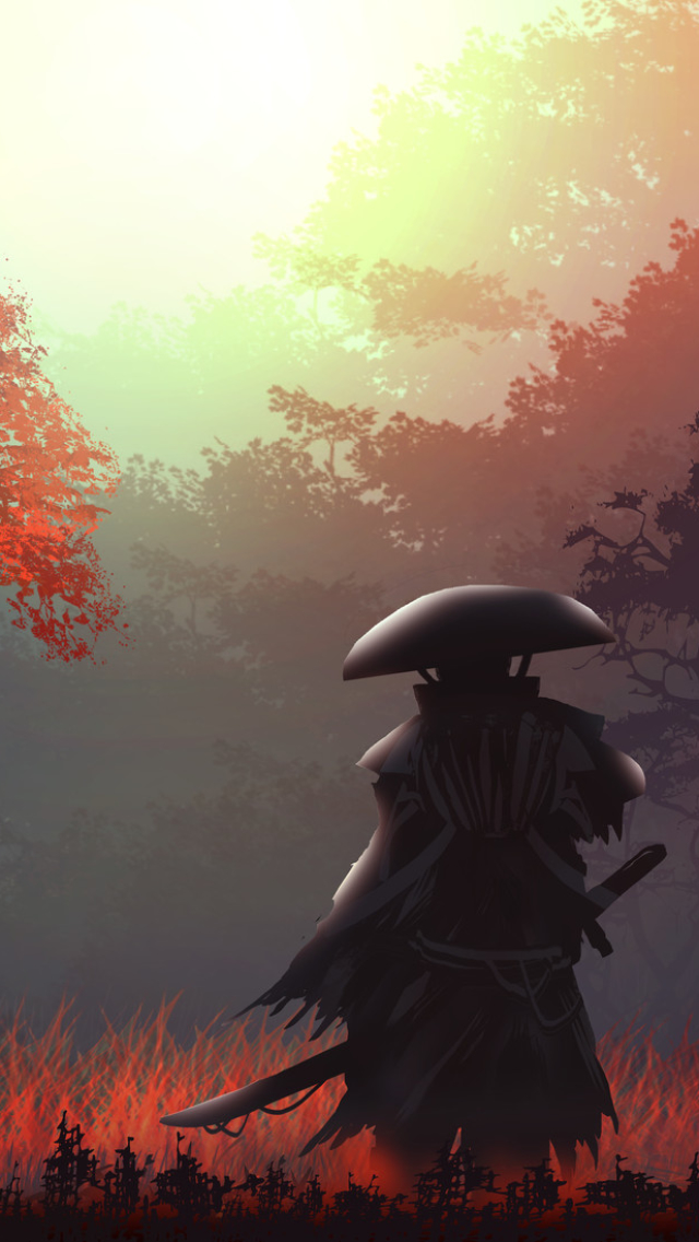 Download mobile wallpaper Fantasy, Samurai for free.