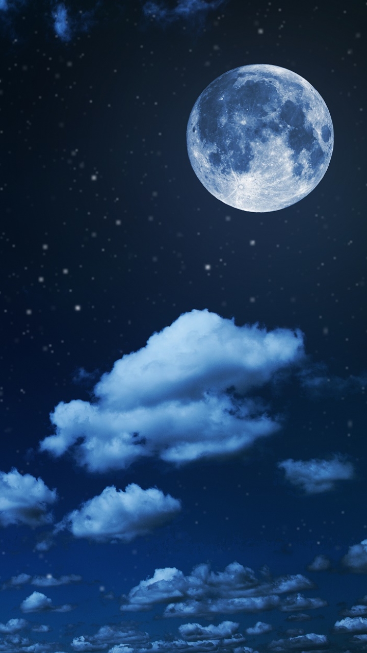 Download mobile wallpaper Moon, Earth for free.