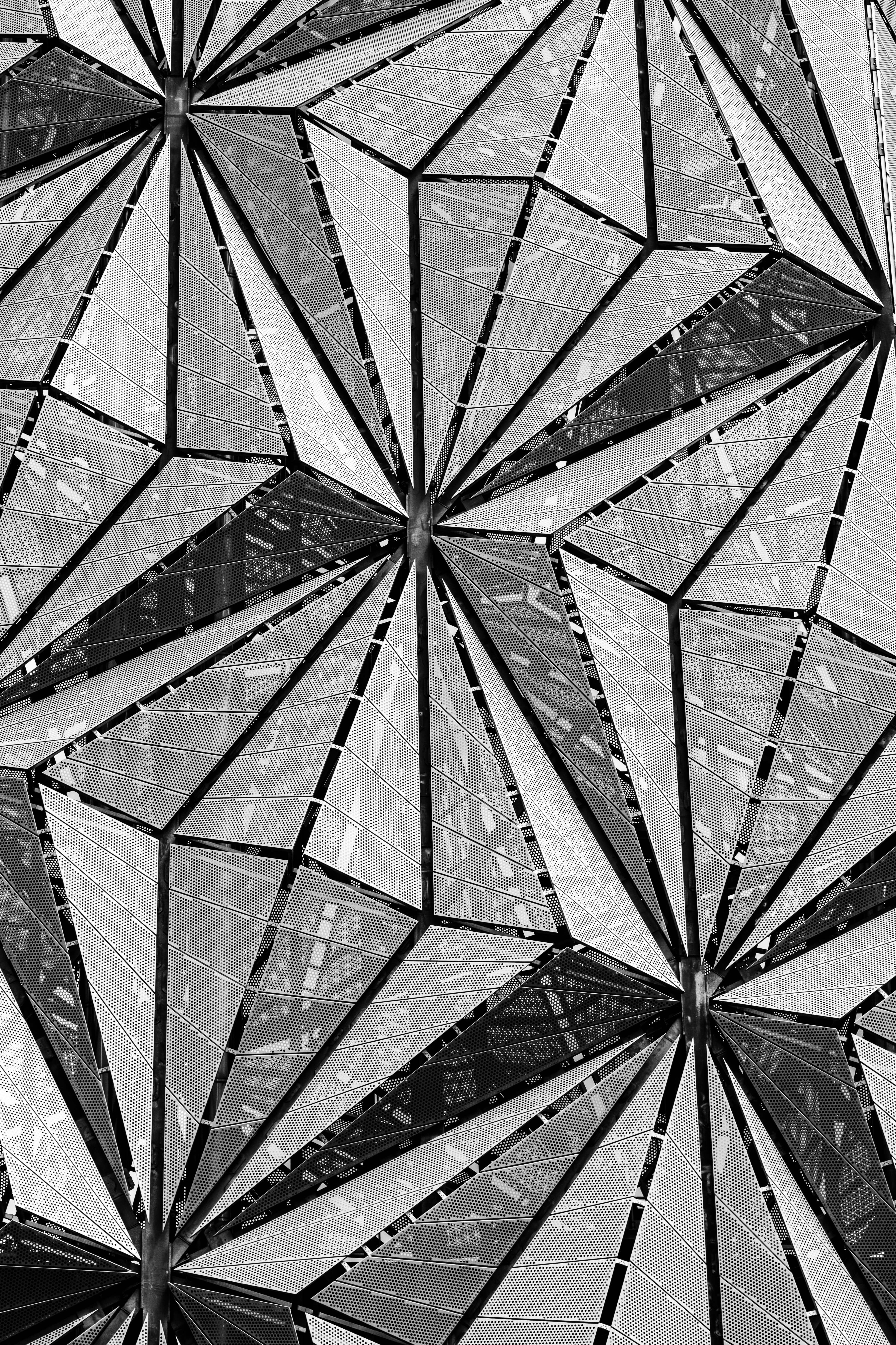 chb, abstract, bw, face, fragments, facets HD wallpaper