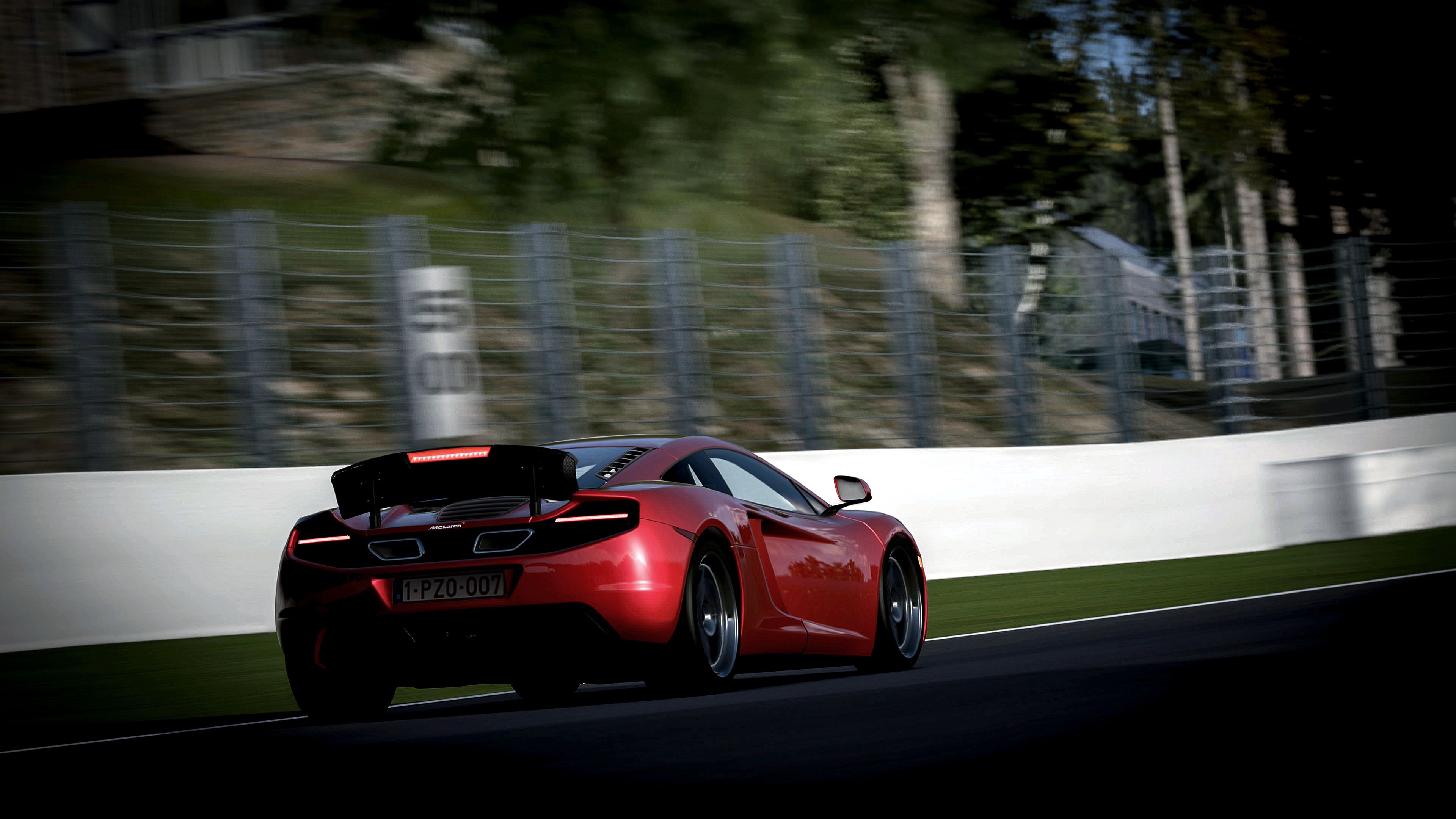 Cool Wallpapers mclaren, cars, red, traffic, movement, blur, smooth, speed
