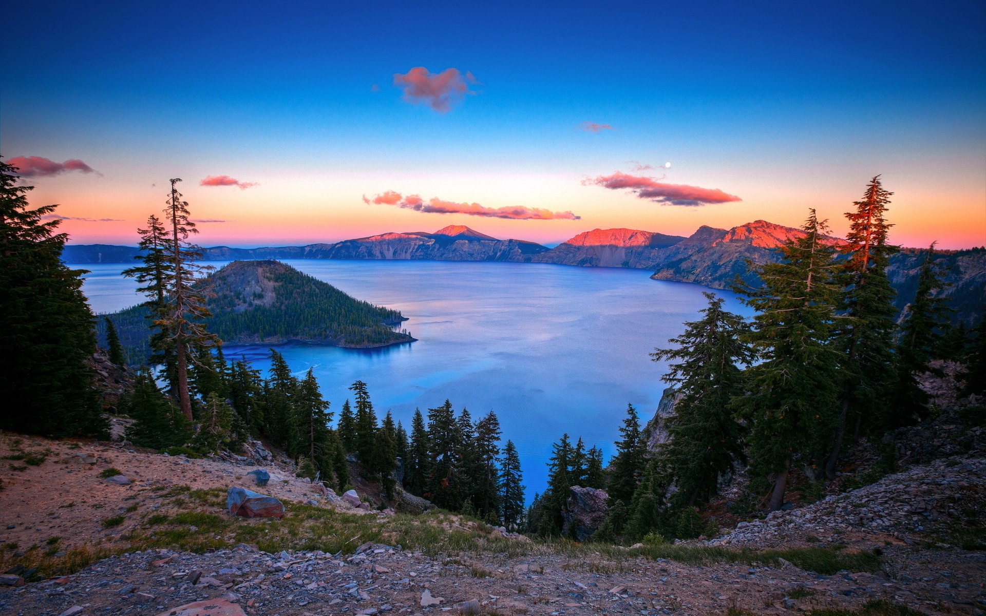 PCデスクトップに風景, 湖, 山, 地球, 火山, 風光明媚な画像を無料でダウンロード