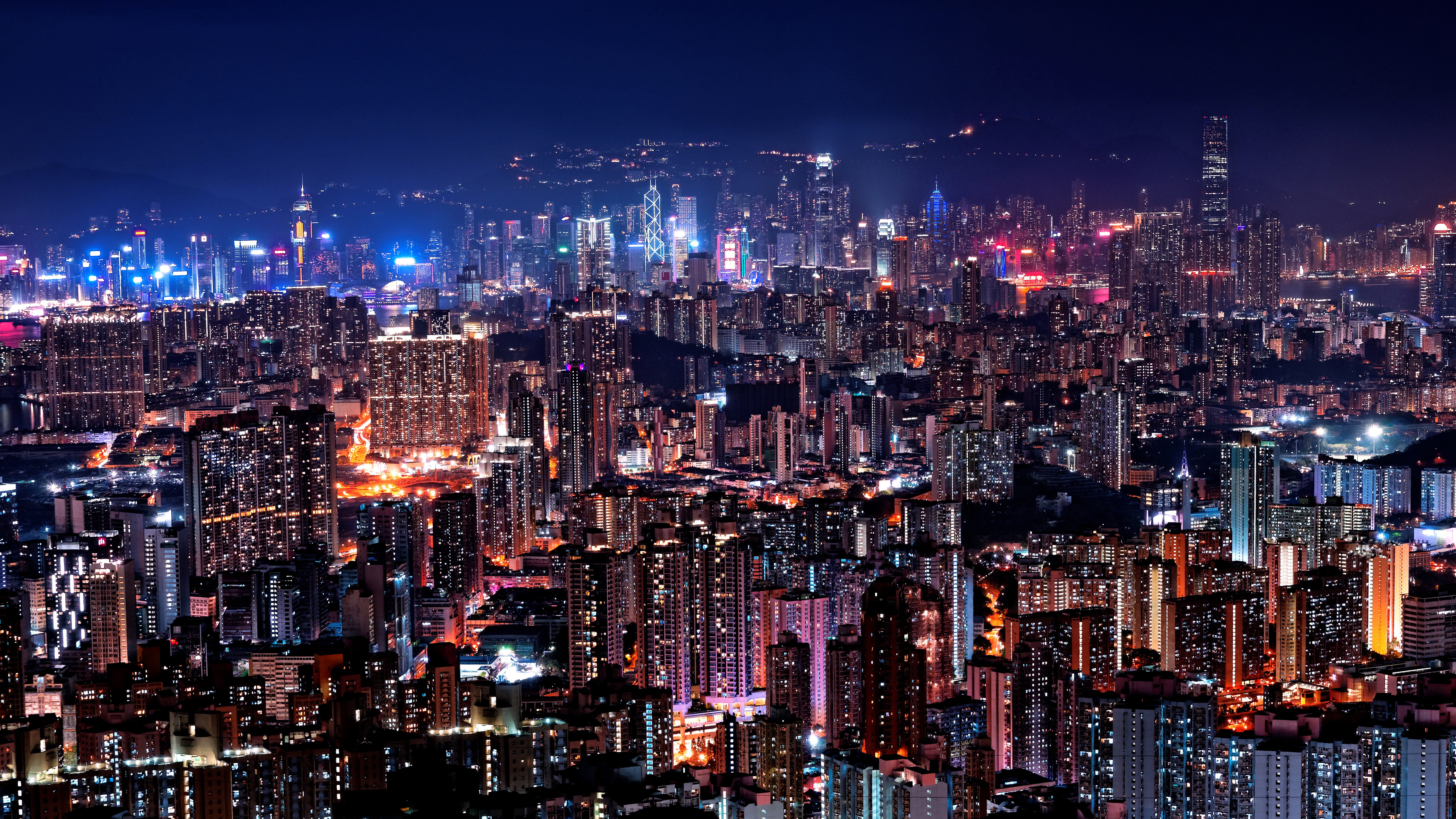 Завантажити шпалери безкоштовно Міста, Хмарочос, Міський Пейзаж, Гонконг, Створено Людиною картинка на робочий стіл ПК