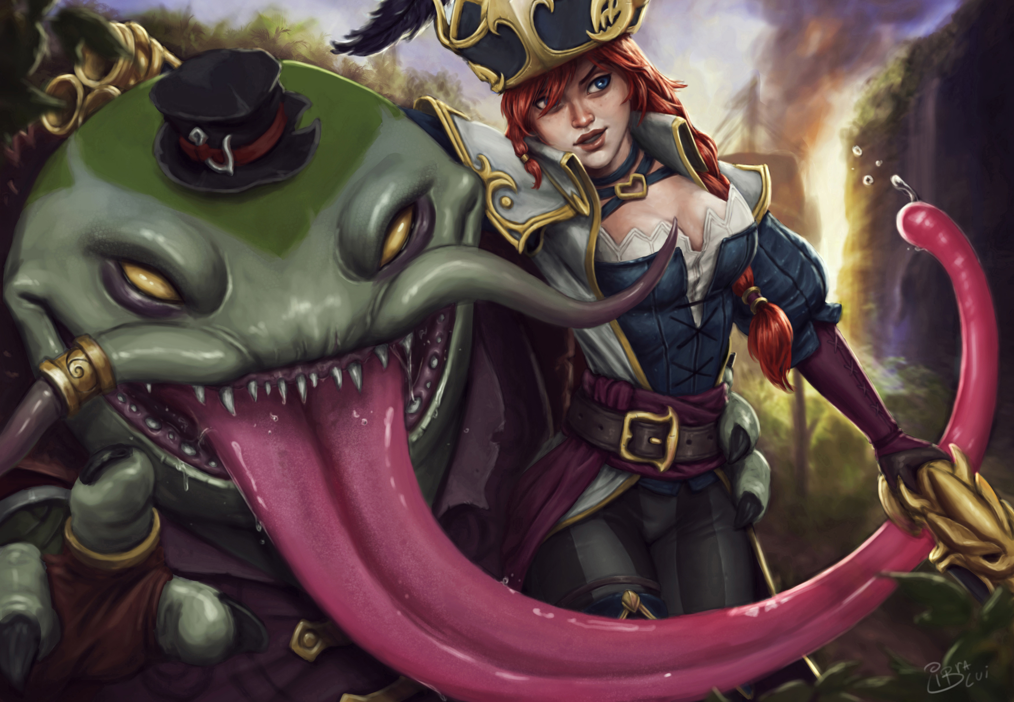 video game, league of legends, miss fortune (league of legends), tahm kench (league of legends)
