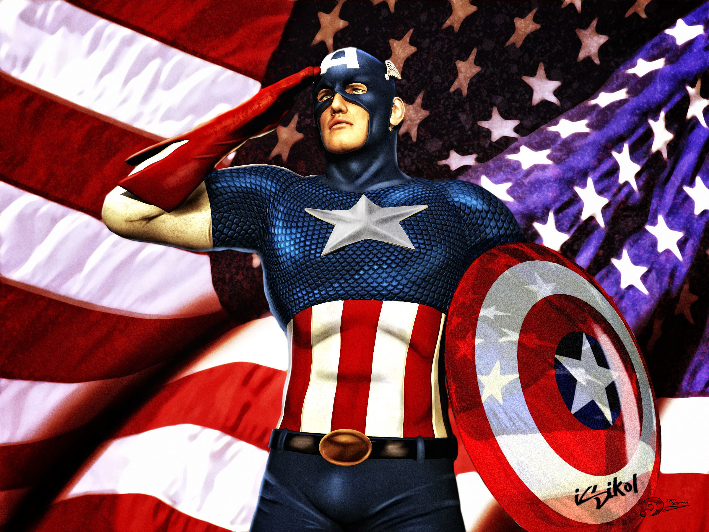 Téléchargez des papiers peints mobile Captain America, Bande Dessinées gratuitement.