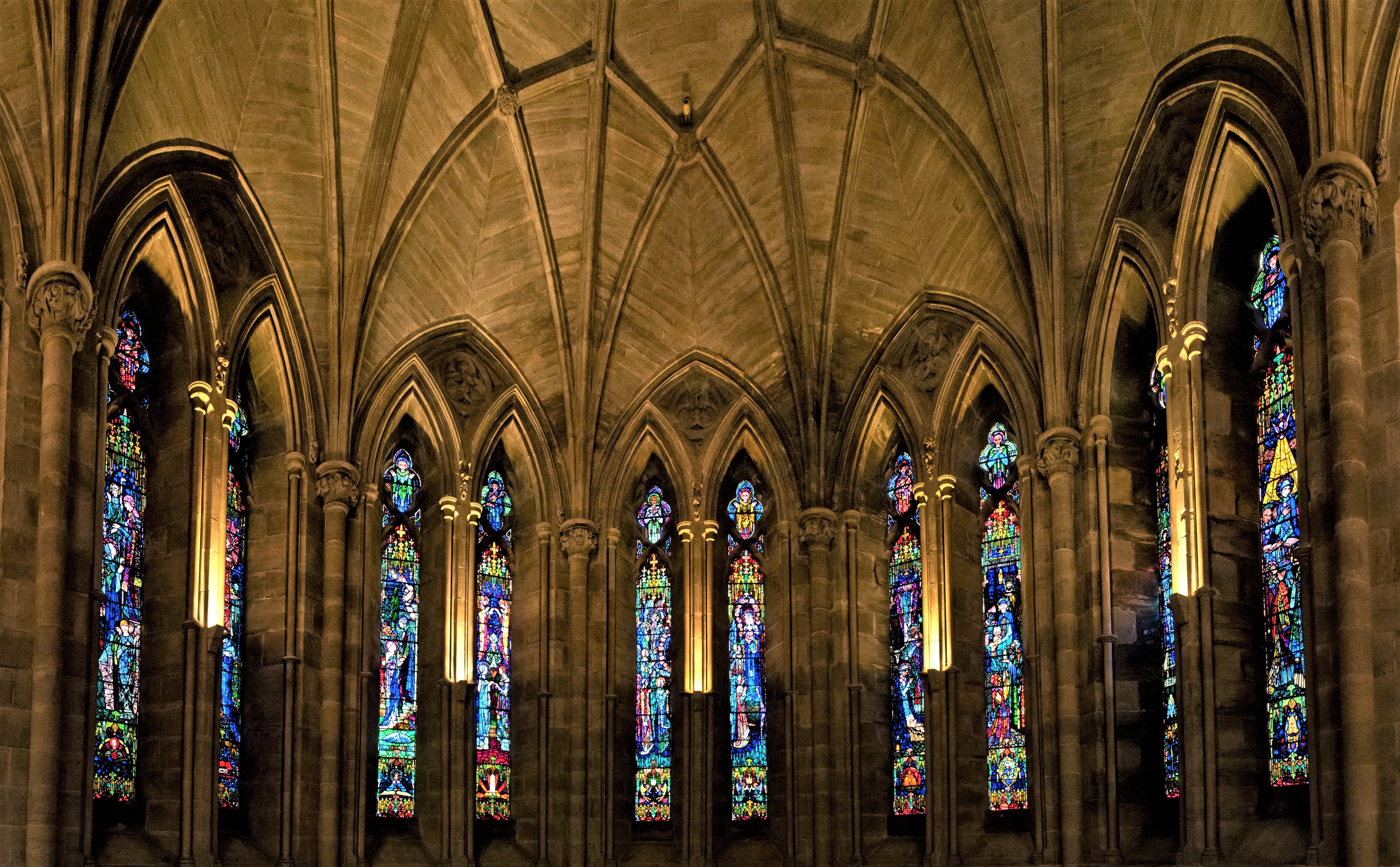 Free download wallpaper Architecture, Arch, Cathedral, Stained Glass, Religious, Cathedrals on your PC desktop