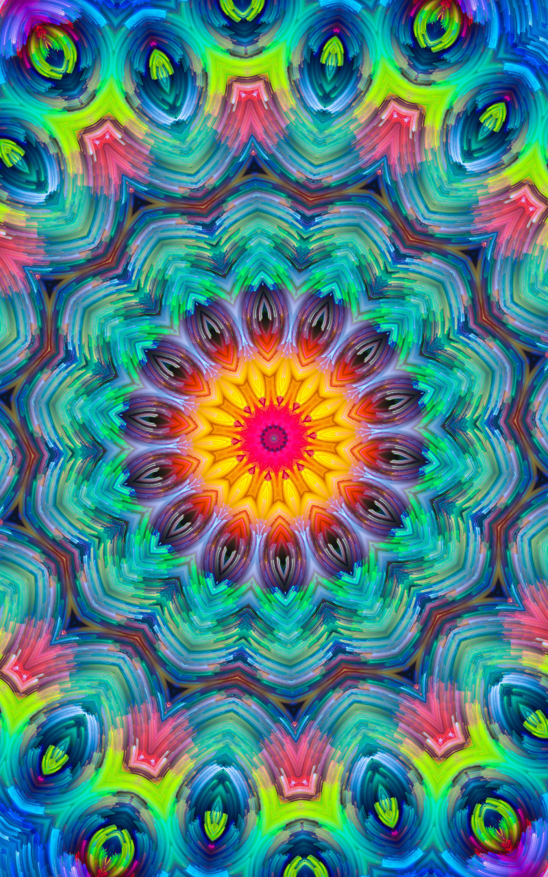 Download mobile wallpaper Abstract, Pattern, Colors, Kaleidoscope for free.