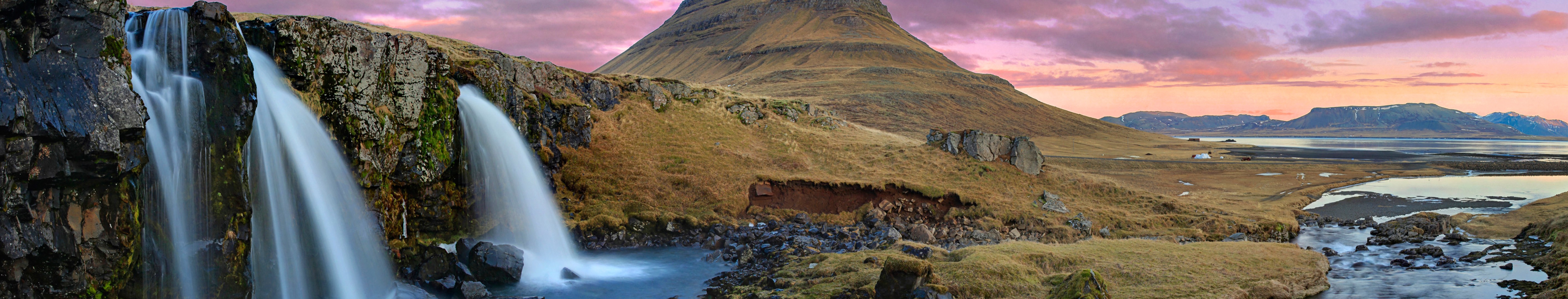 746913 завантажити шпалери фотографія, панорама, ісландія, кірк'юфелл, кіркюфосс, гора, водоспад - заставки і картинки безкоштовно