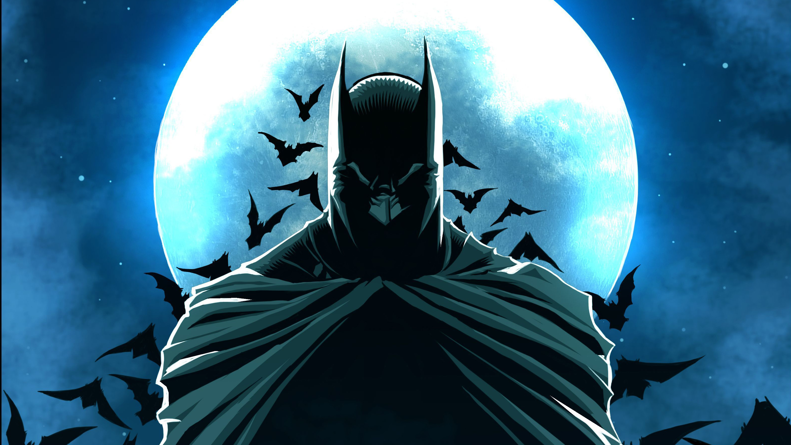 Download mobile wallpaper Batman, Moon, Bat, Comics, Dc Comics for free.