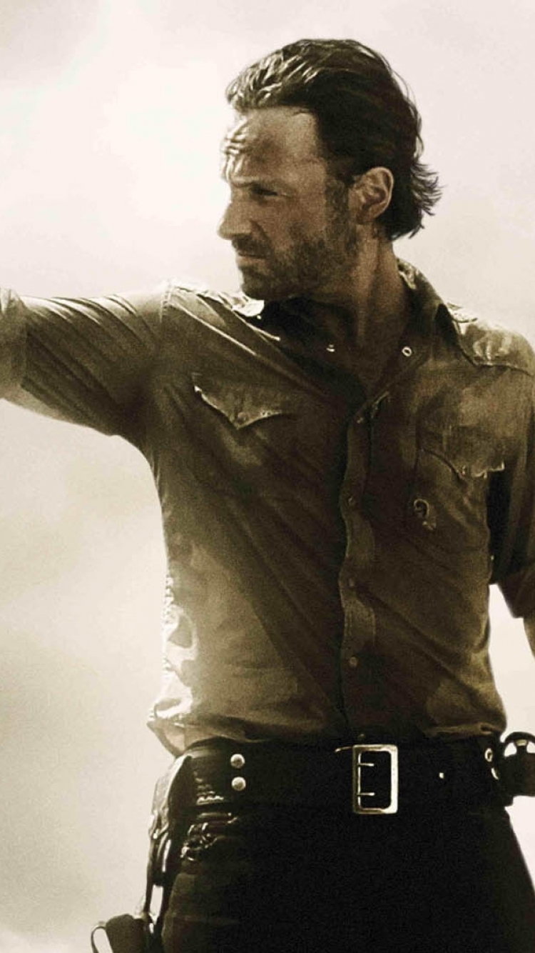 Handy-Wallpaper Fernsehserien, The Walking Dead, Rick Grimes, Andreas Lincoln kostenlos herunterladen.