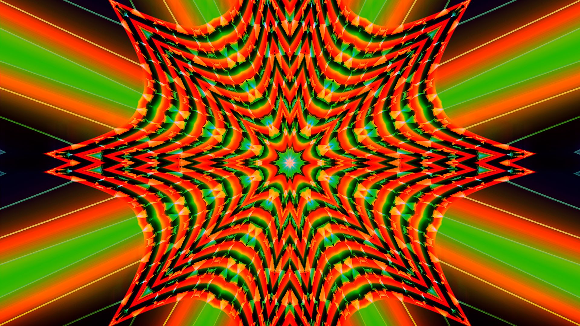 Laden Sie das Abstrakt, Kaleidoskop, Orange Farbe)-Bild kostenlos auf Ihren PC-Desktop herunter