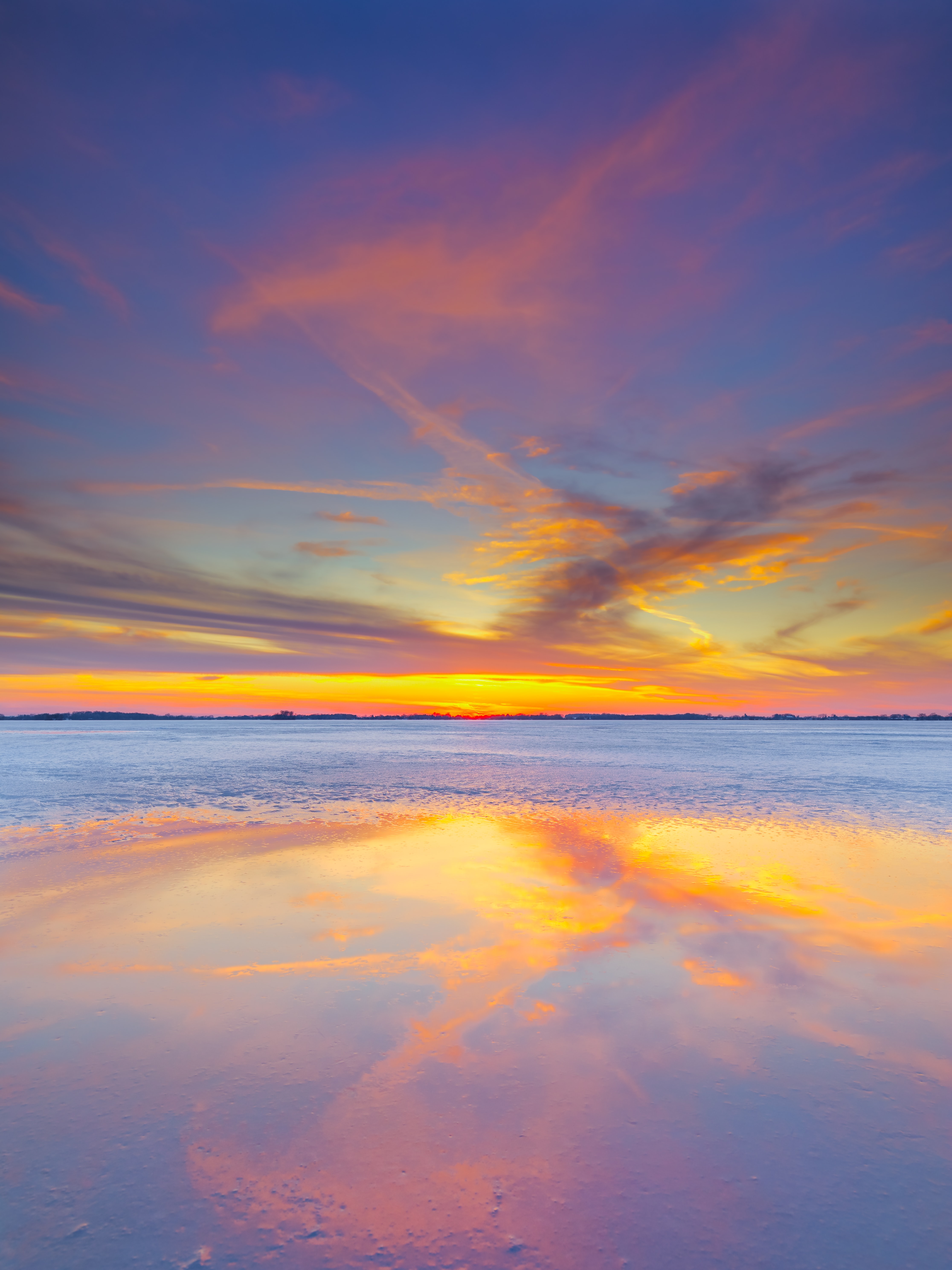 Free download wallpaper Nature, Sky, Horizon, Sunset, Sea on your PC desktop
