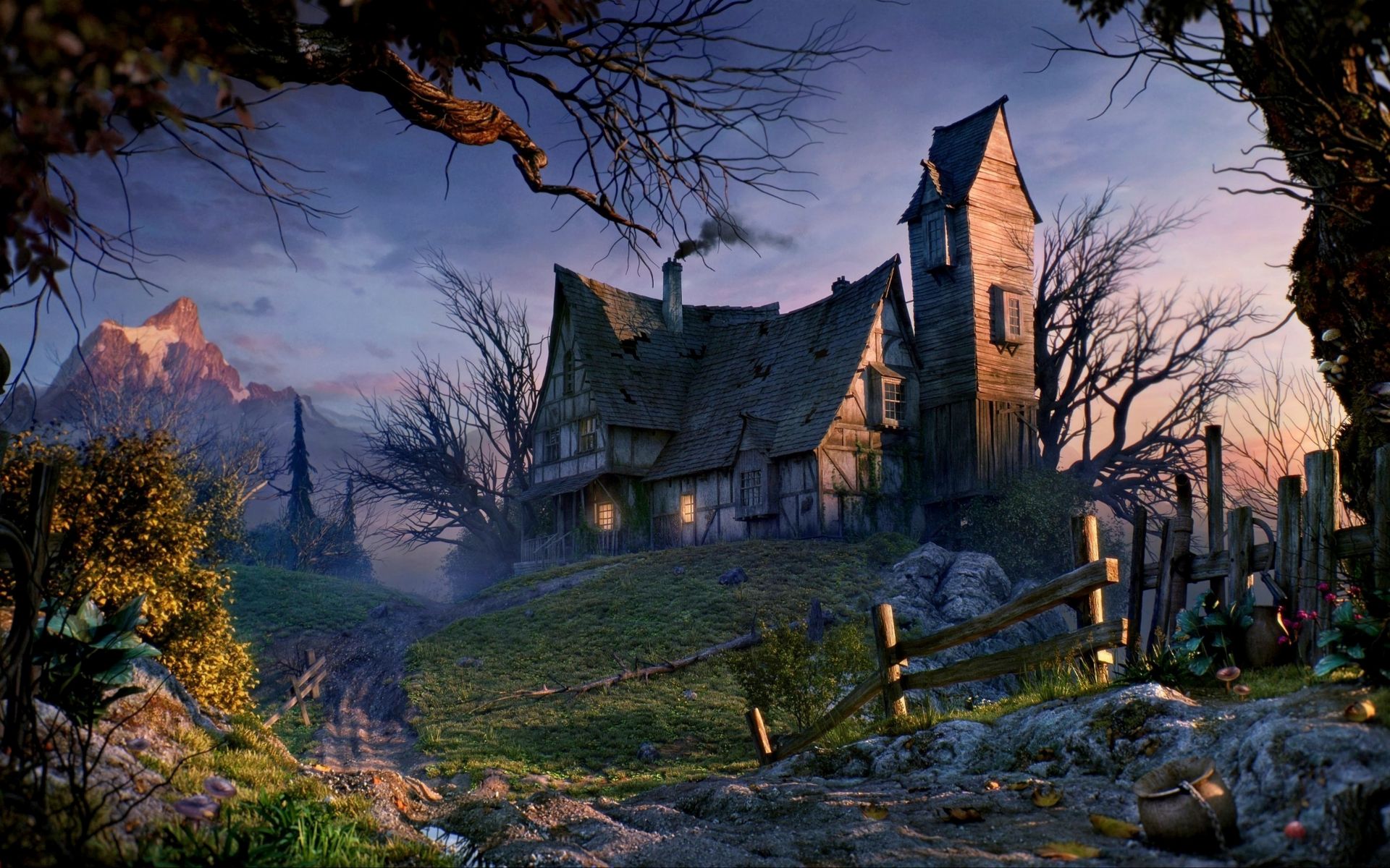 Free download wallpaper Fantasy, House, Haunted House on your PC desktop