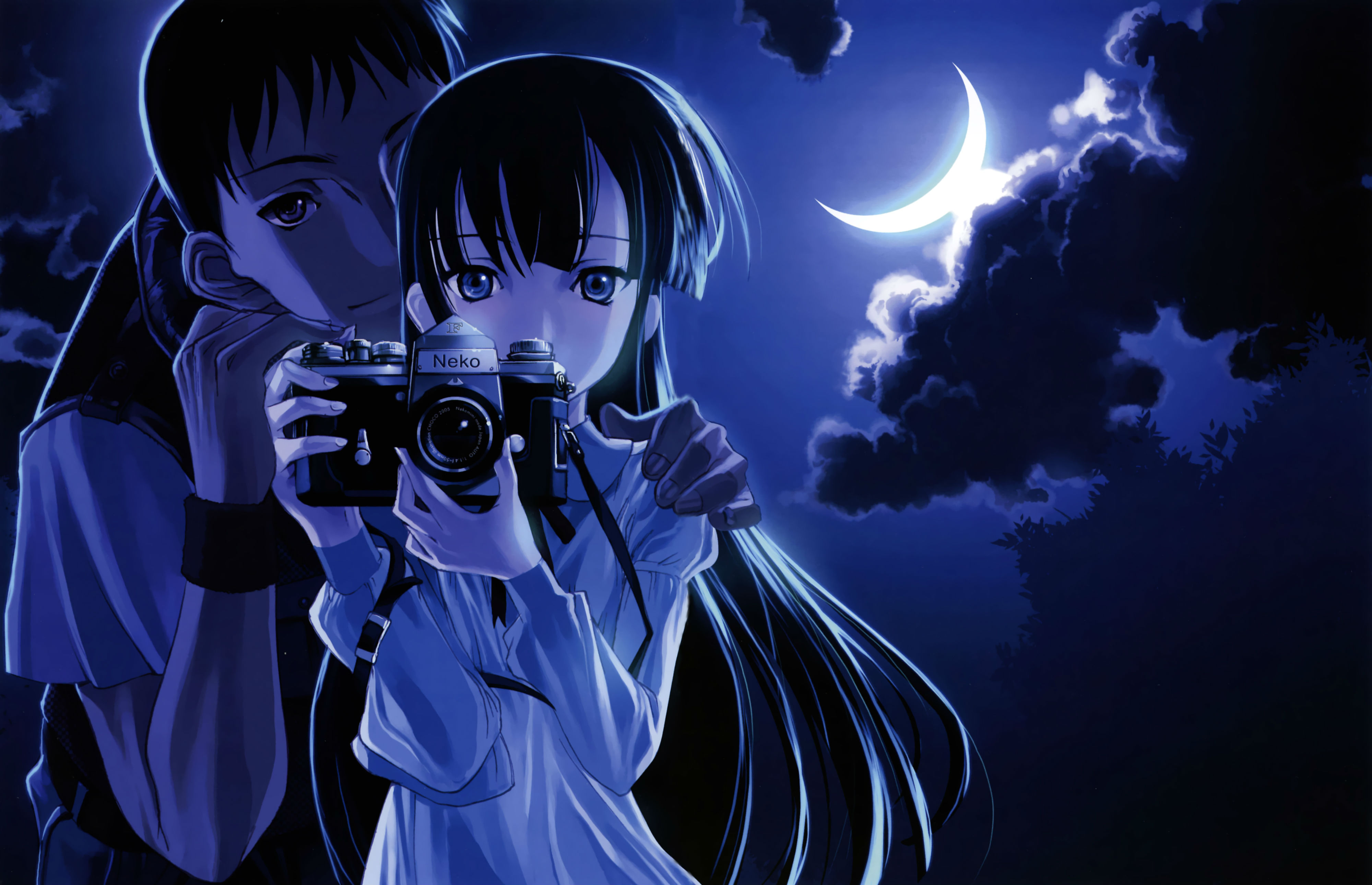 242041 Hintergrundbild herunterladen animes, tsukuyomi: mondphase - Bildschirmschoner und Bilder kostenlos