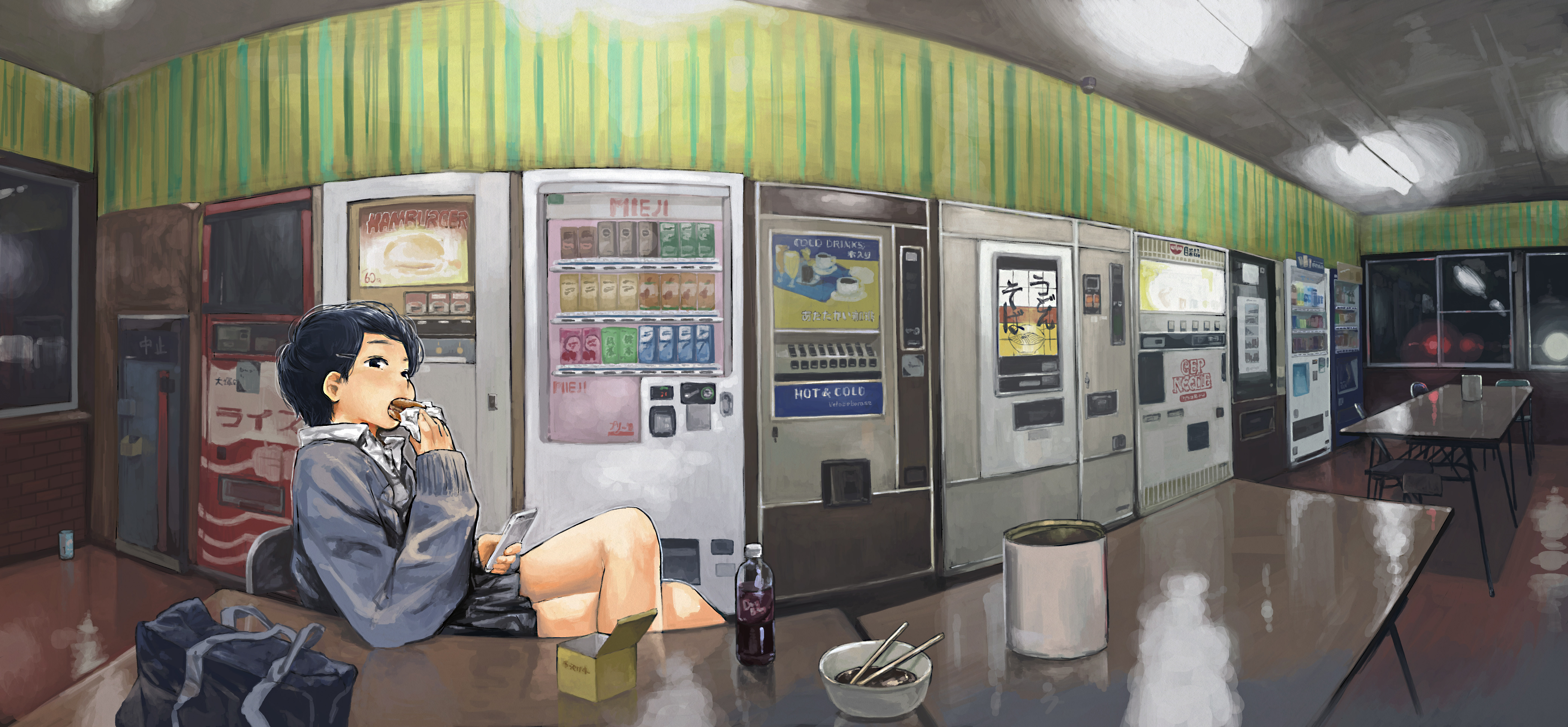 anime, original, vending machine