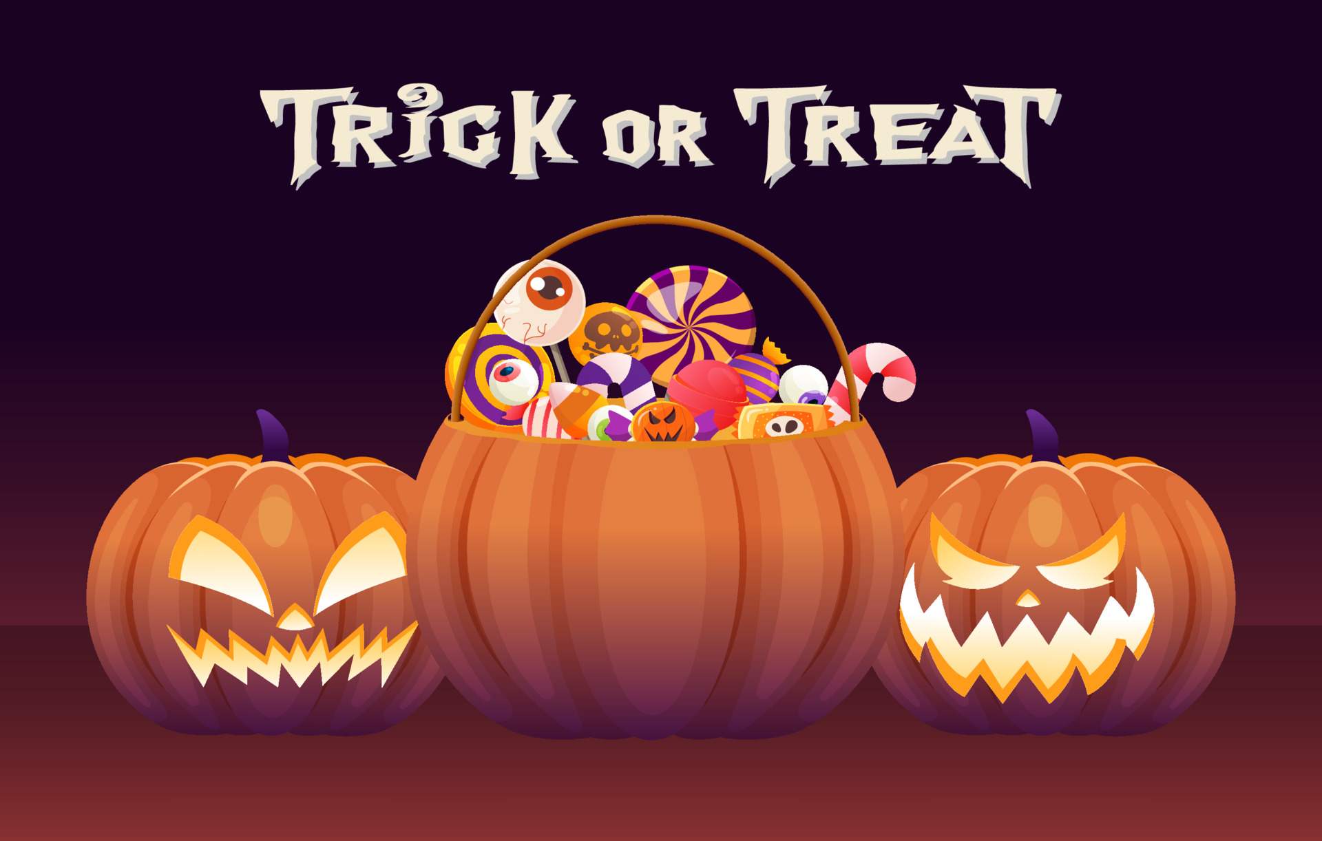 Laden Sie das Feiertage, Halloween, Jack O' Laterne, Süßes Oder Saures-Bild kostenlos auf Ihren PC-Desktop herunter
