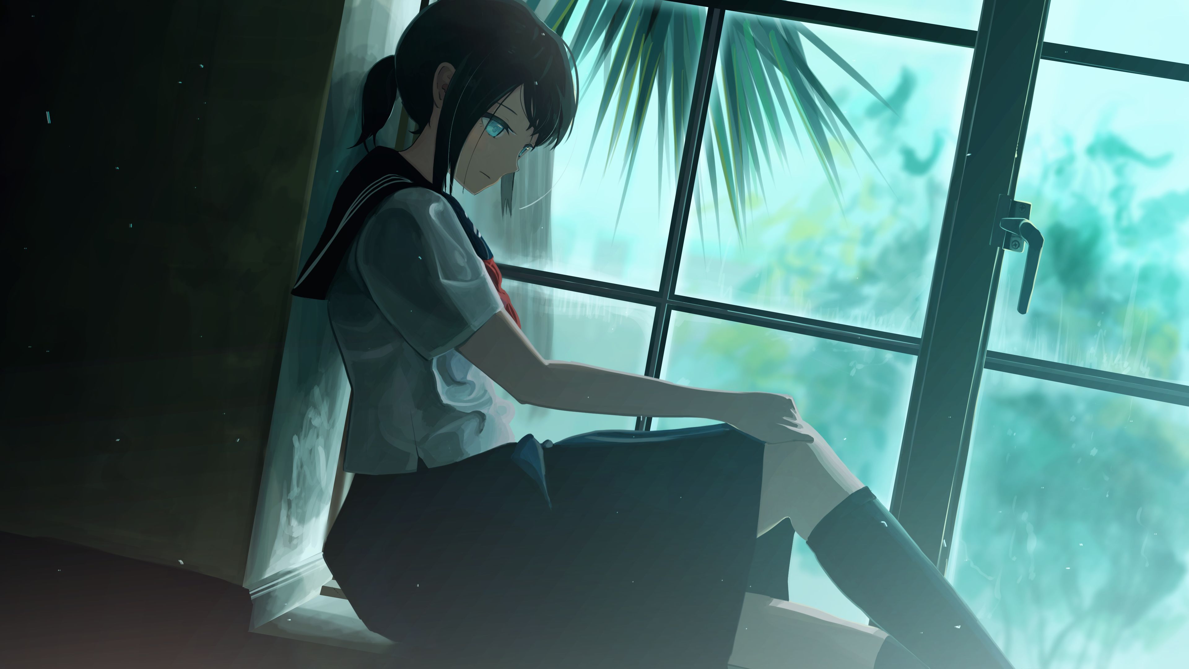 Free download wallpaper Anime, Schoolgirl, Original on your PC desktop