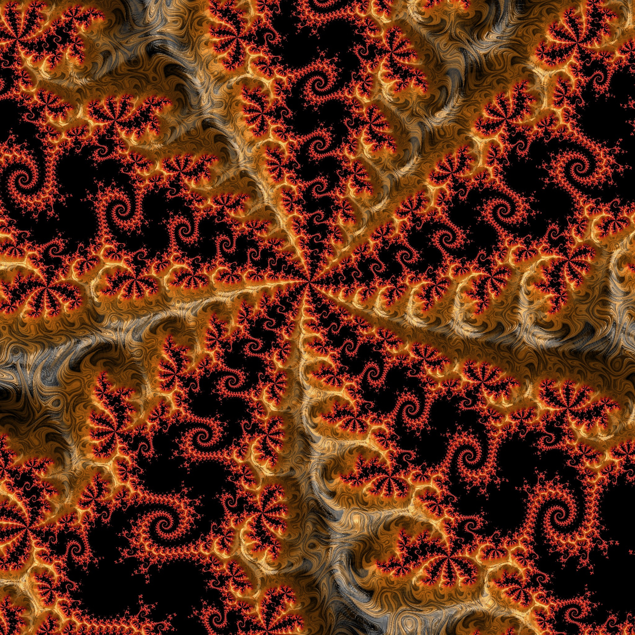 abstract, pattern, fractal, rotation, flaming, fiery