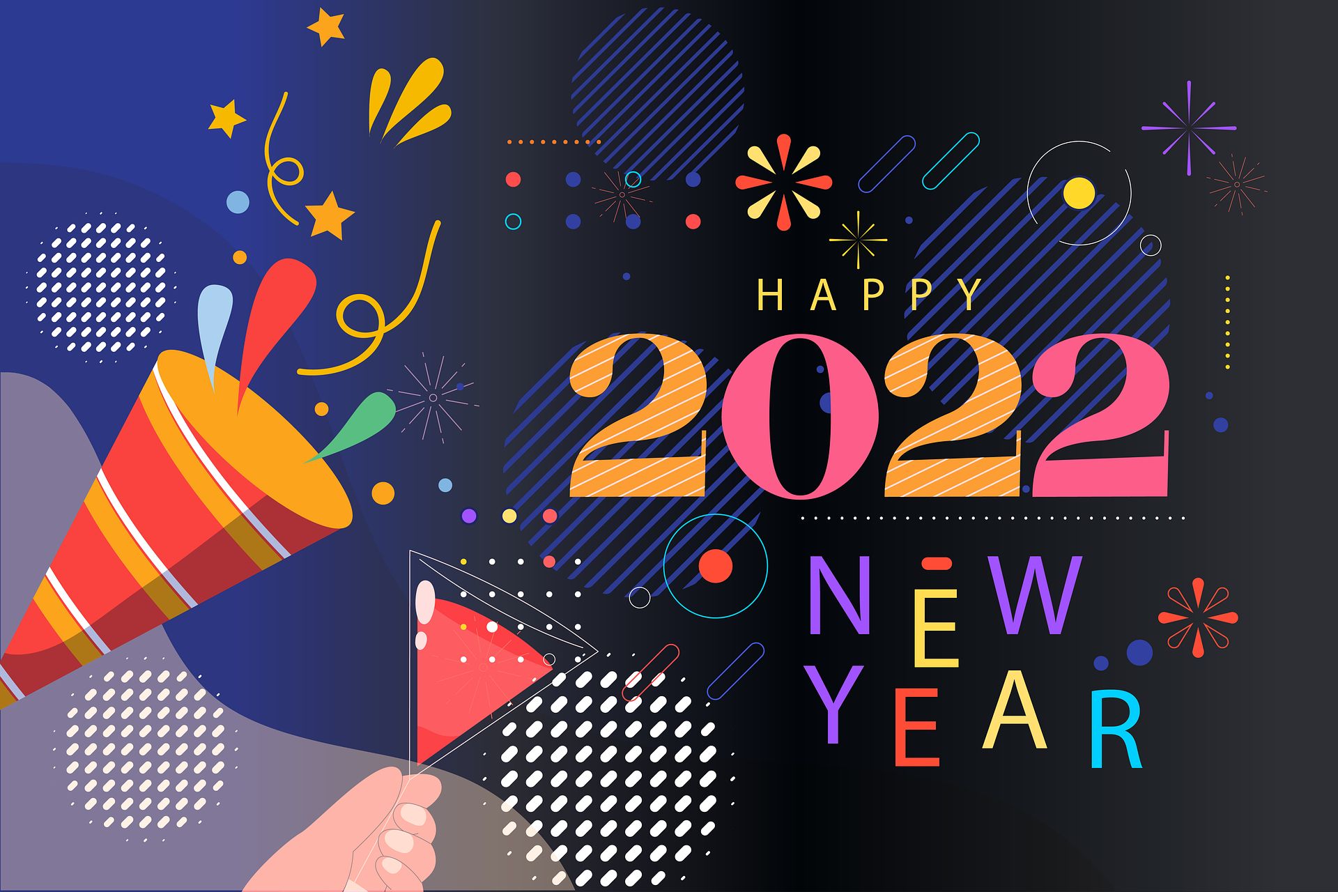 Baixar papel de parede para celular de Feriados, Ano Novo 2022 gratuito.