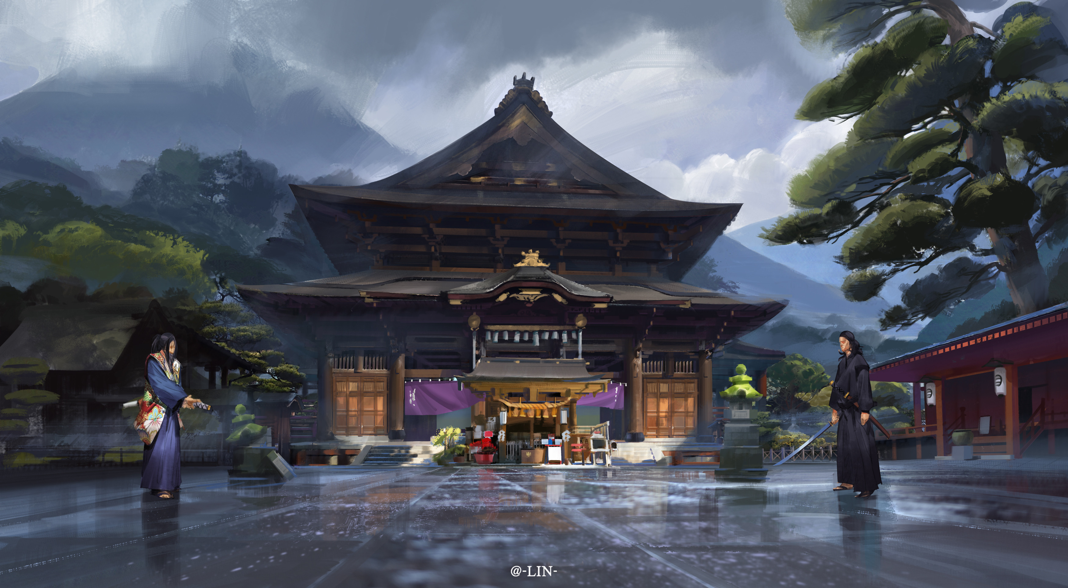 Laden Sie das Fantasie, Krieger, Samurai-Bild kostenlos auf Ihren PC-Desktop herunter