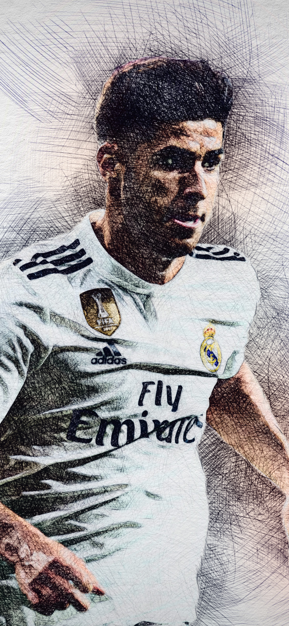 Téléchargez des papiers peints mobile Des Sports, Football, Espagnol, Real Madrid Cf, Marco Asensio gratuitement.