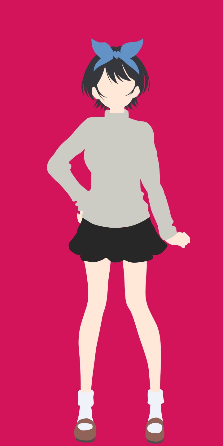 Download mobile wallpaper Anime, Skirt, Minimalist, Rent A Girlfriend, Ruka Sarashina for free.