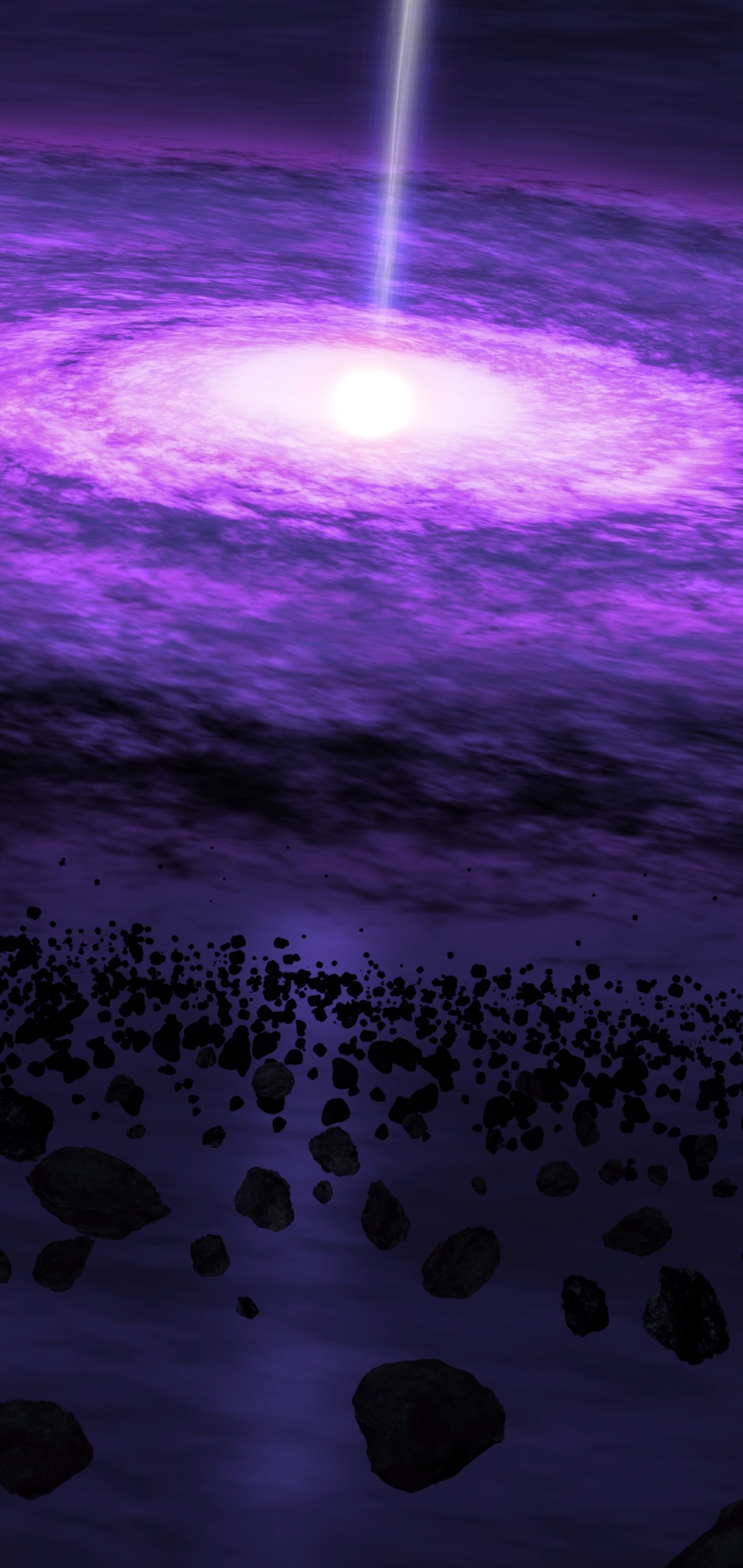 Download mobile wallpaper Space, Purple, Sci Fi, Cosmos, Quasar for free.