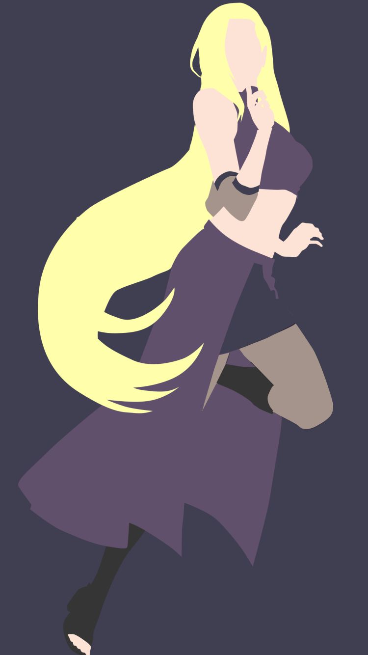 Download mobile wallpaper Anime, Naruto, Minimalist, Ino Yamanaka for free.