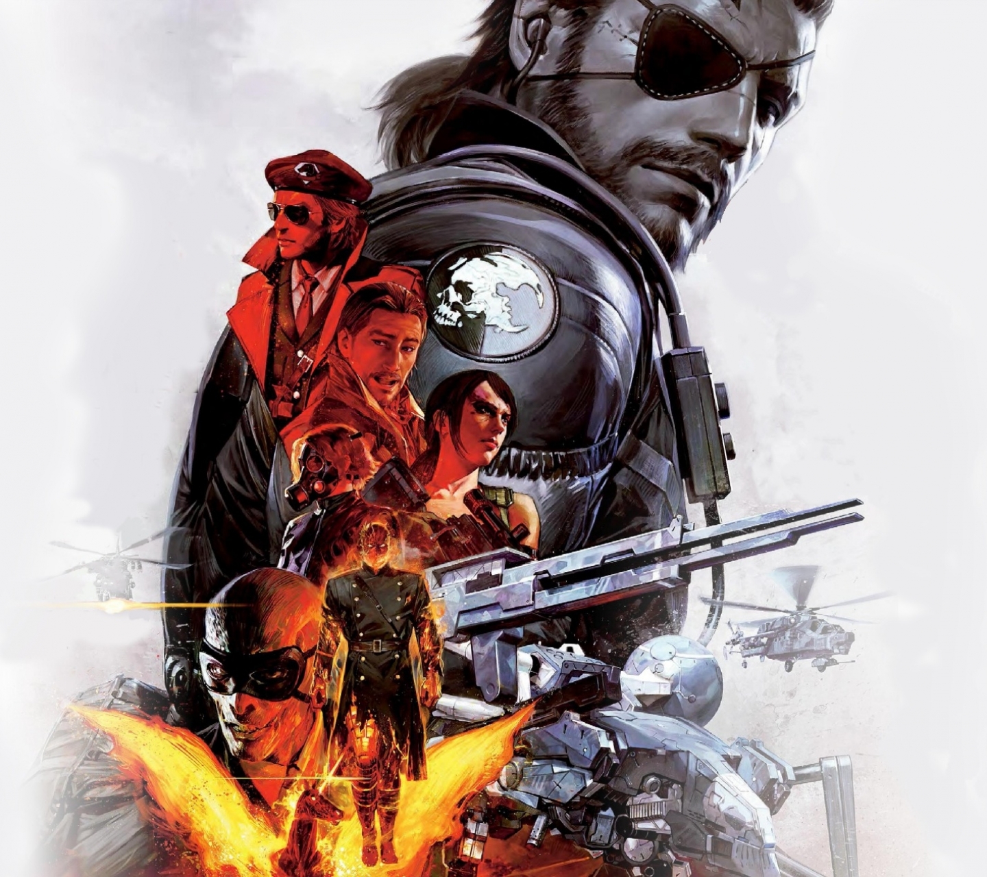 Laden Sie das Computerspiele, Metal Gear Solid, Metal Gear Solid V: The Phantom Pain, Solide Schlange-Bild kostenlos auf Ihren PC-Desktop herunter
