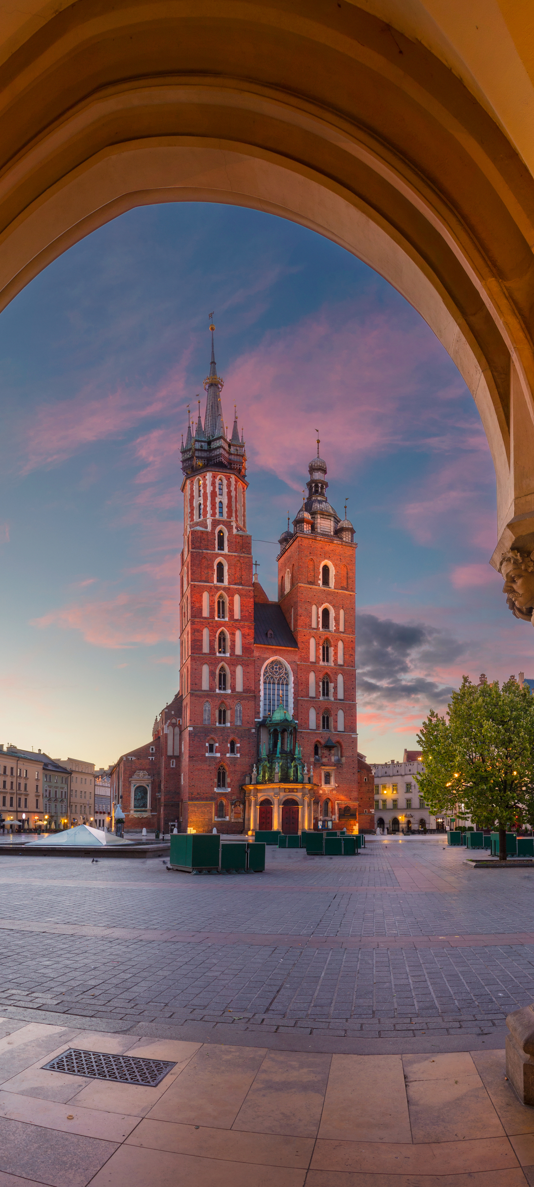 Download mobile wallpaper Cities, Architecture, City, Poland, Arch, Church, Cathedral, Man Made, Kraków for free.