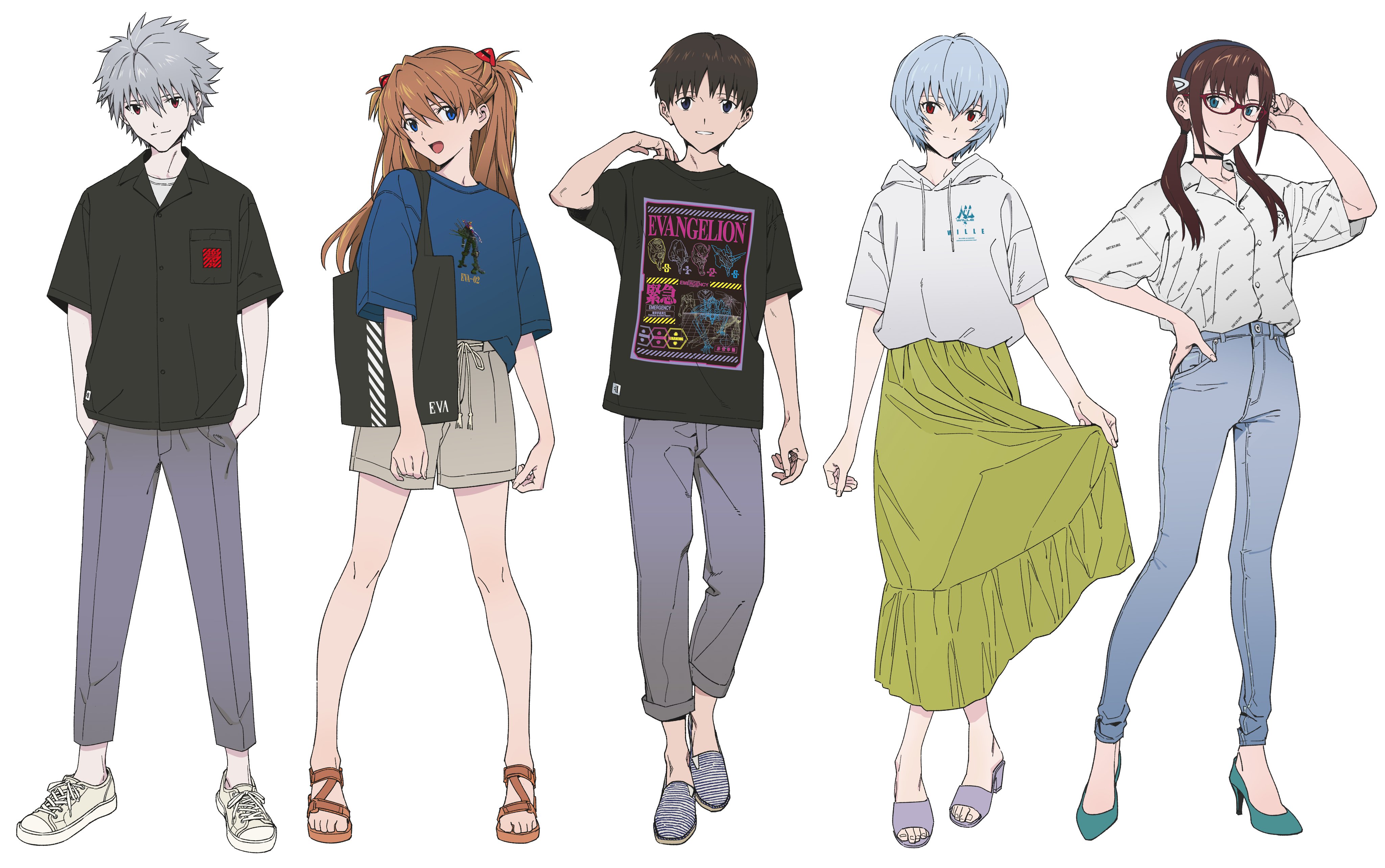 Laden Sie das Evangelion, Animes, Neon Genesis Evangelion, Asuka Langley Sohryu, Mari Makinami Illustrious, Rei Ayanami, Kaworu Nagisa, Shinji Ikari-Bild kostenlos auf Ihren PC-Desktop herunter