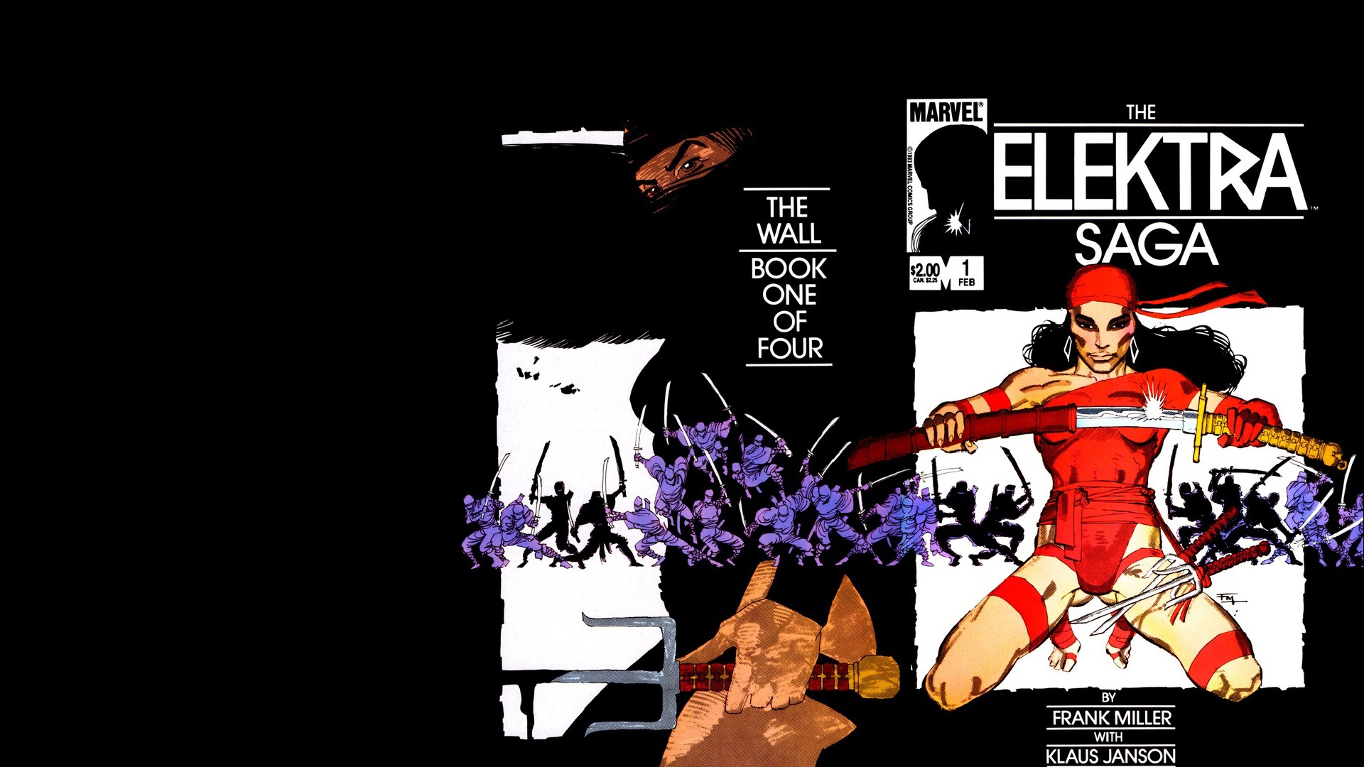 Handy-Wallpaper Comics, Elektra (Marvel Comics), Die Elektra Saga kostenlos herunterladen.