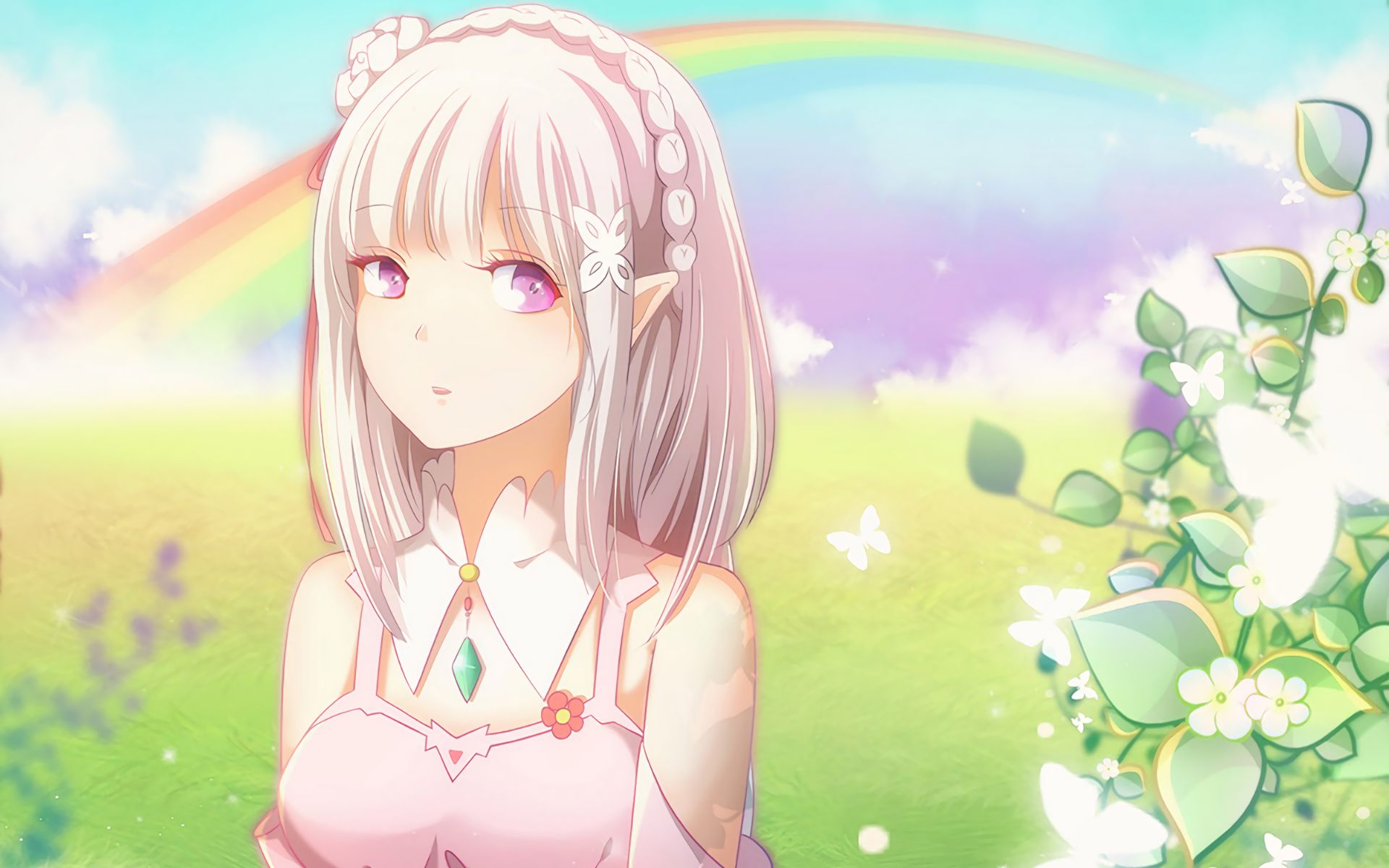 Descarga gratis la imagen Animado, Emilia (Re:zero), Re:zero Comenzando La Vida En Otro Mundo en el escritorio de tu PC