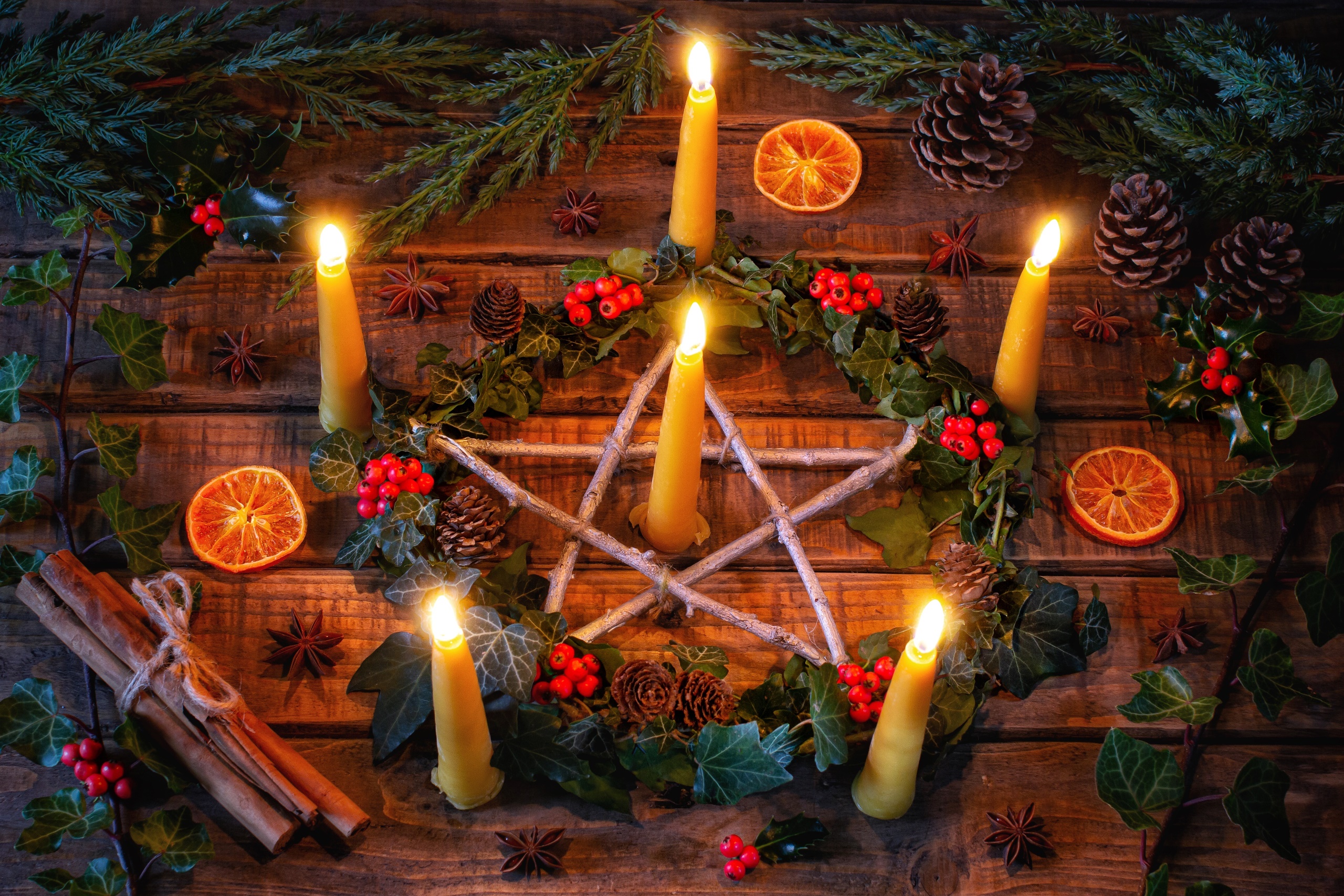 Download mobile wallpaper Christmas, Holiday, Candle, Star, Christmas Ornaments for free.