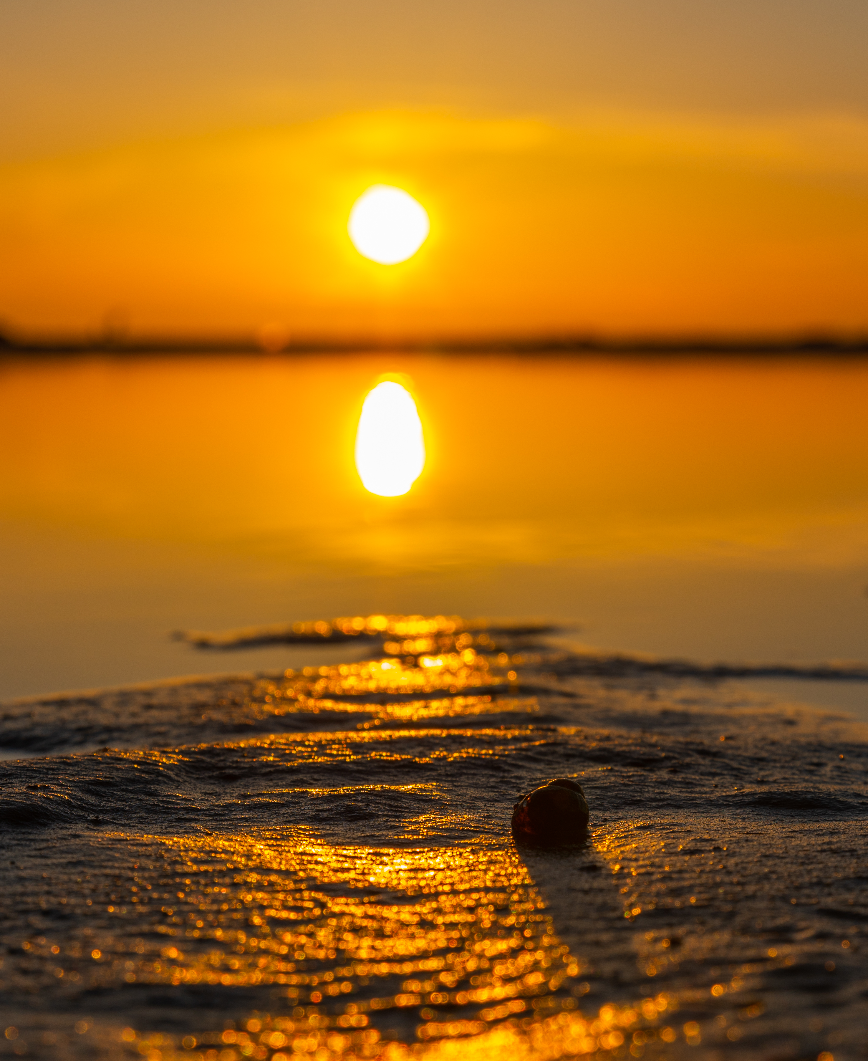 Free download wallpaper Water, Sun, Reflection, Nature, Sunset, Sand, Beach on your PC desktop