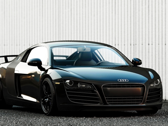 Download mobile wallpaper Audi, Car, Supercar, Audi R8, Vehicle, Vehicles, Black Car for free.