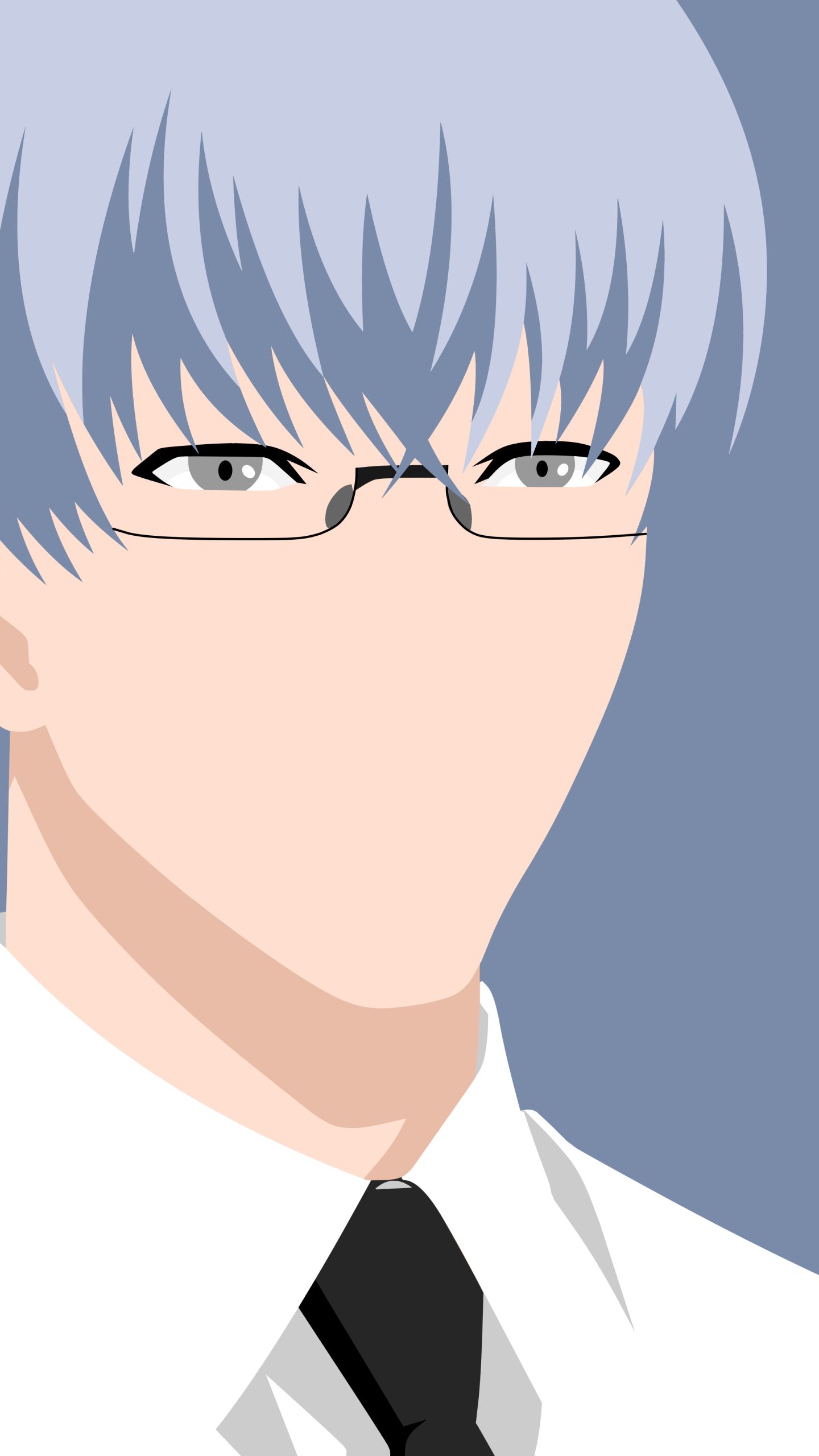 Download mobile wallpaper Anime, Glasses, Minimalist, Grey Eyes, Grey Hair, Tokyo Ghoul:re, Tokyo Ghoul, Tokyo Ghoul √A, Kishou Arima for free.