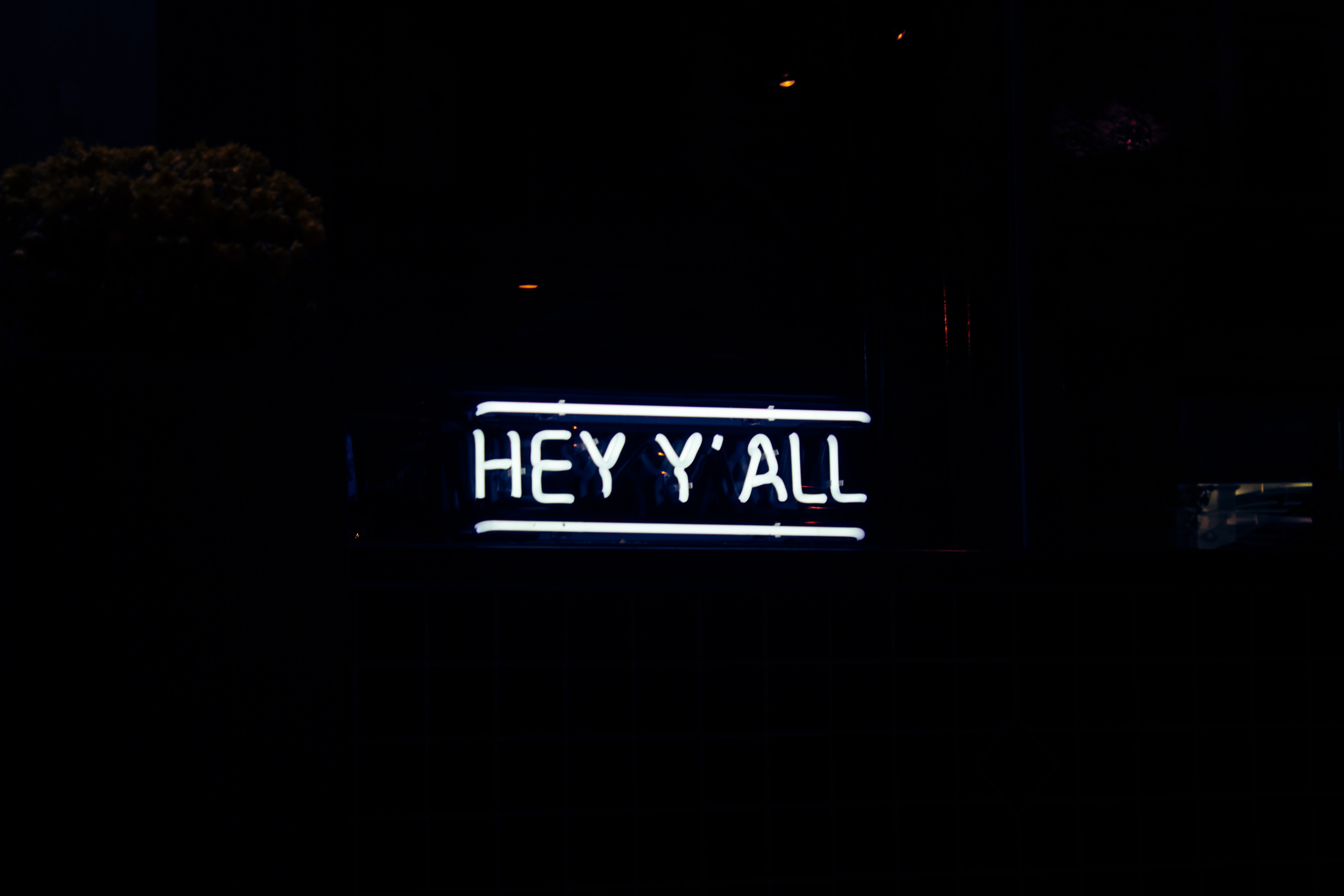 darkness, neon, inscription, words, sign, signboard, greeting Full HD