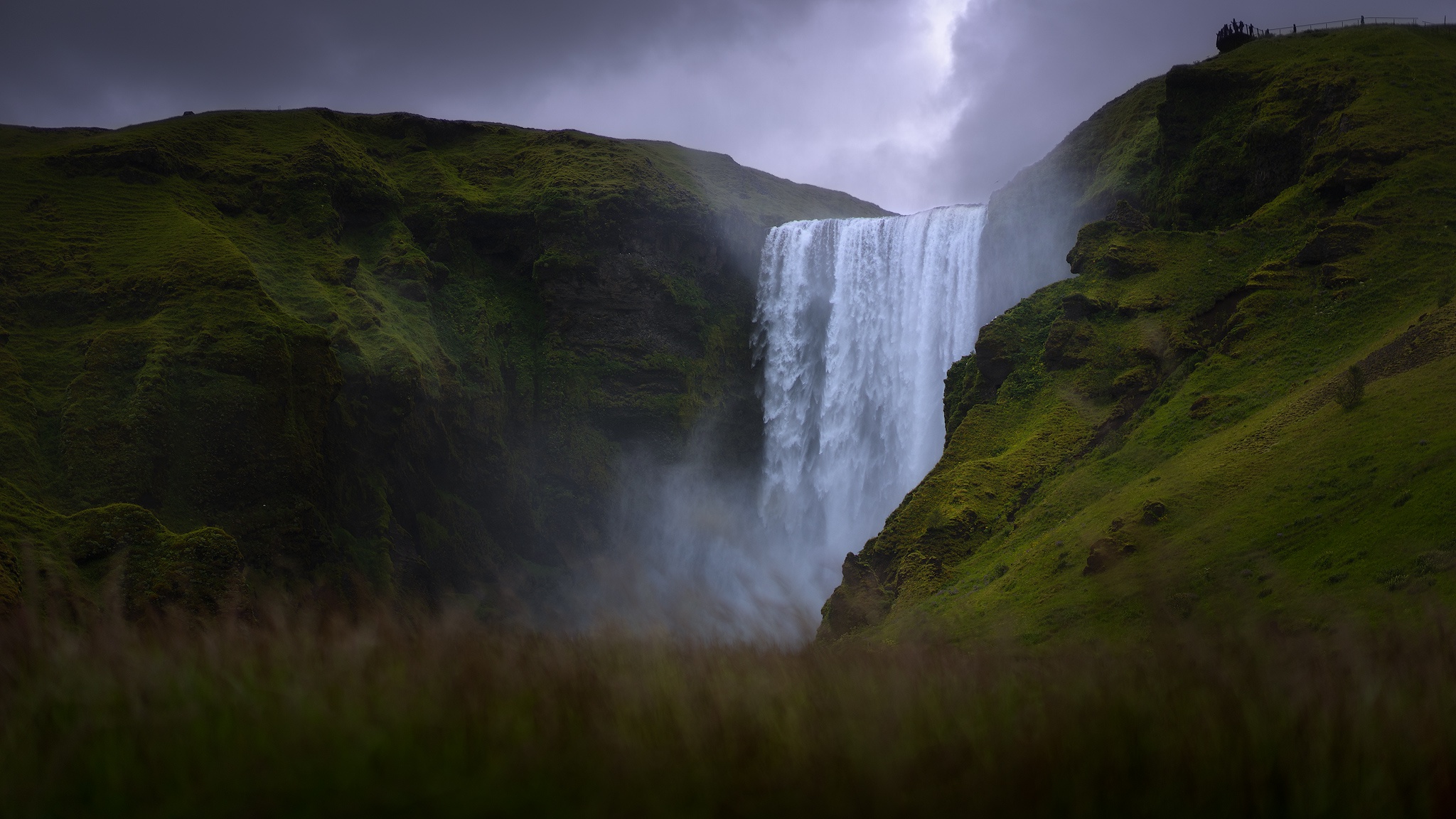 492476画像をダウンロード地球, スコゥガフォス, アイスランド, 自然, 滝-壁紙とスクリーンセーバーを無料で