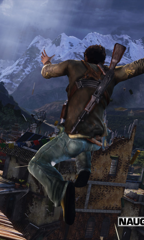 vertical wallpaper video game, uncharted 2: among thieves, uncharted