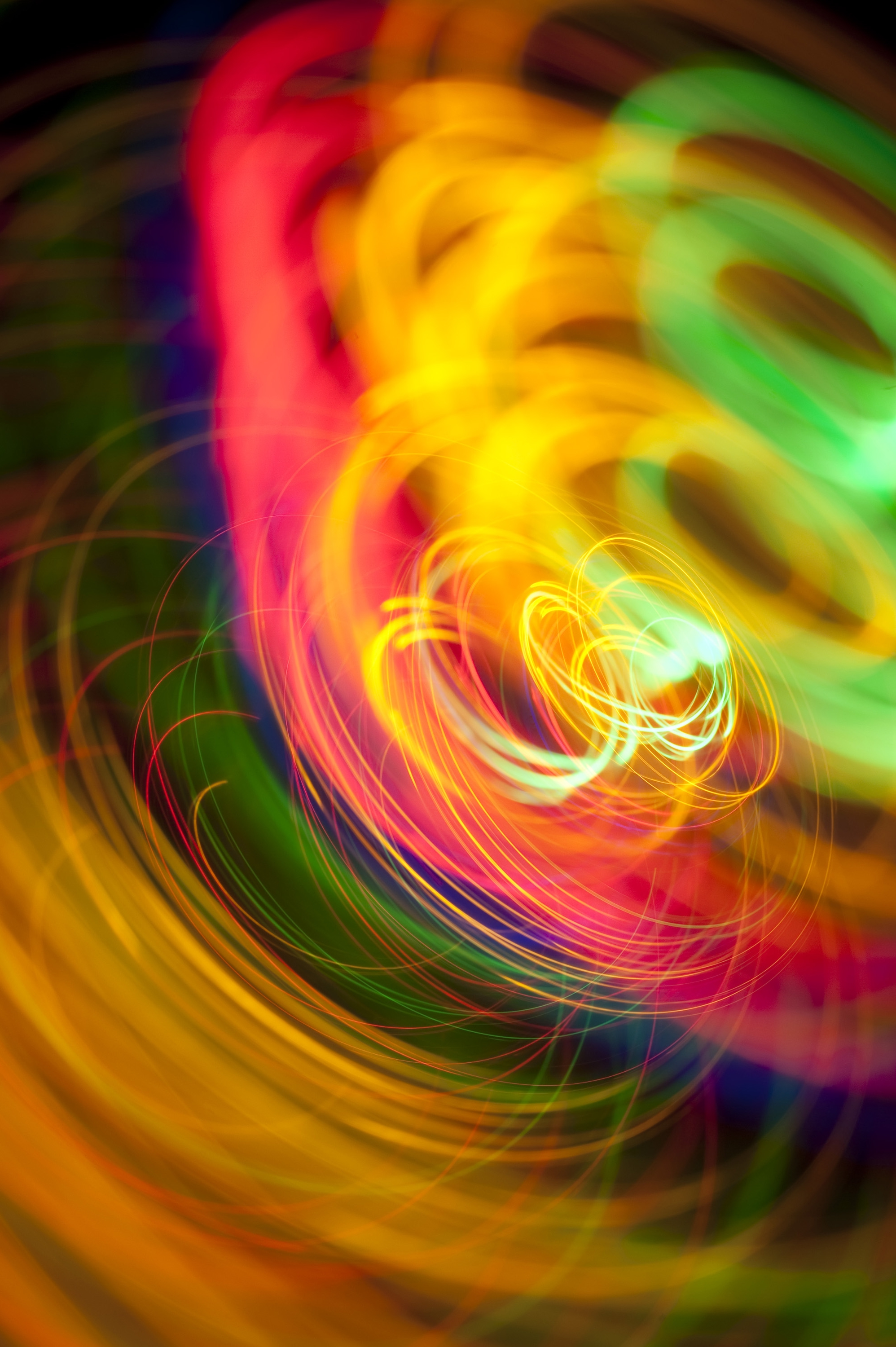 Free download wallpaper Rings, Shine, Light, Motley, Long Exposure, Multicolored, Abstract on your PC desktop