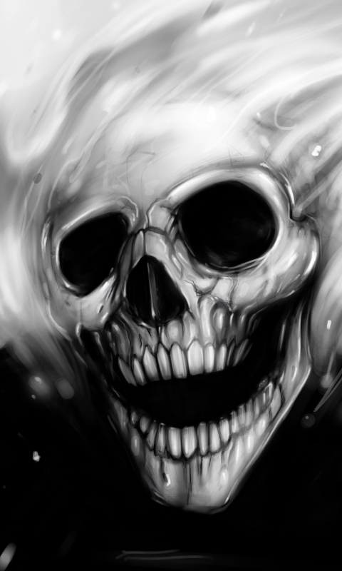 Download mobile wallpaper Ghost Rider, Creepy, Skull, Comics for free.
